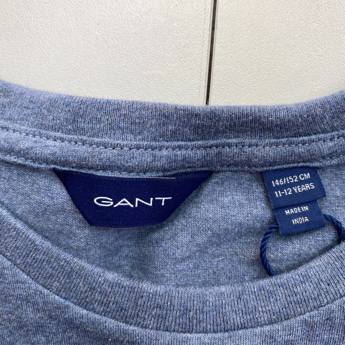 GANT Boys Blue Shield Crew Neck T-Shirt Size 11-12 Years 146/152 cm