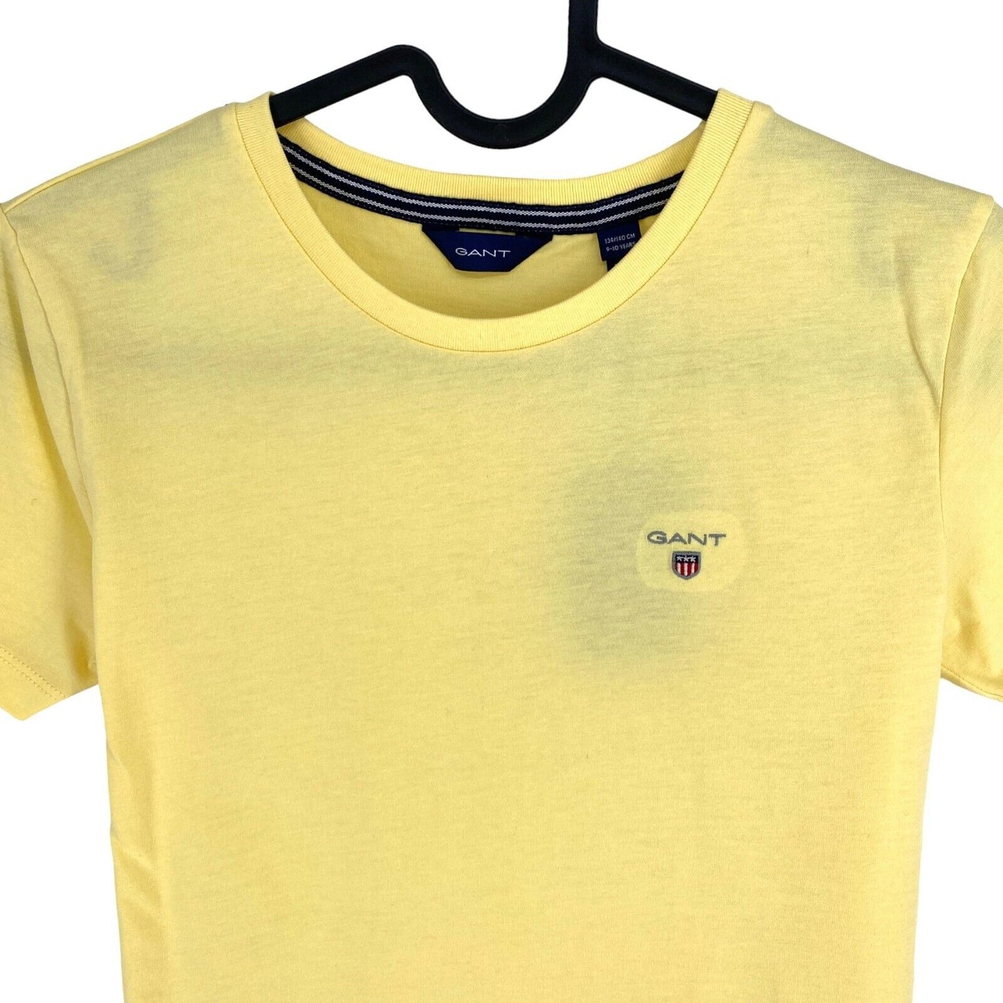 GANT Boys Yellow Original Crew Neck T-Shirt Size 9-10 Years 134/140 cm