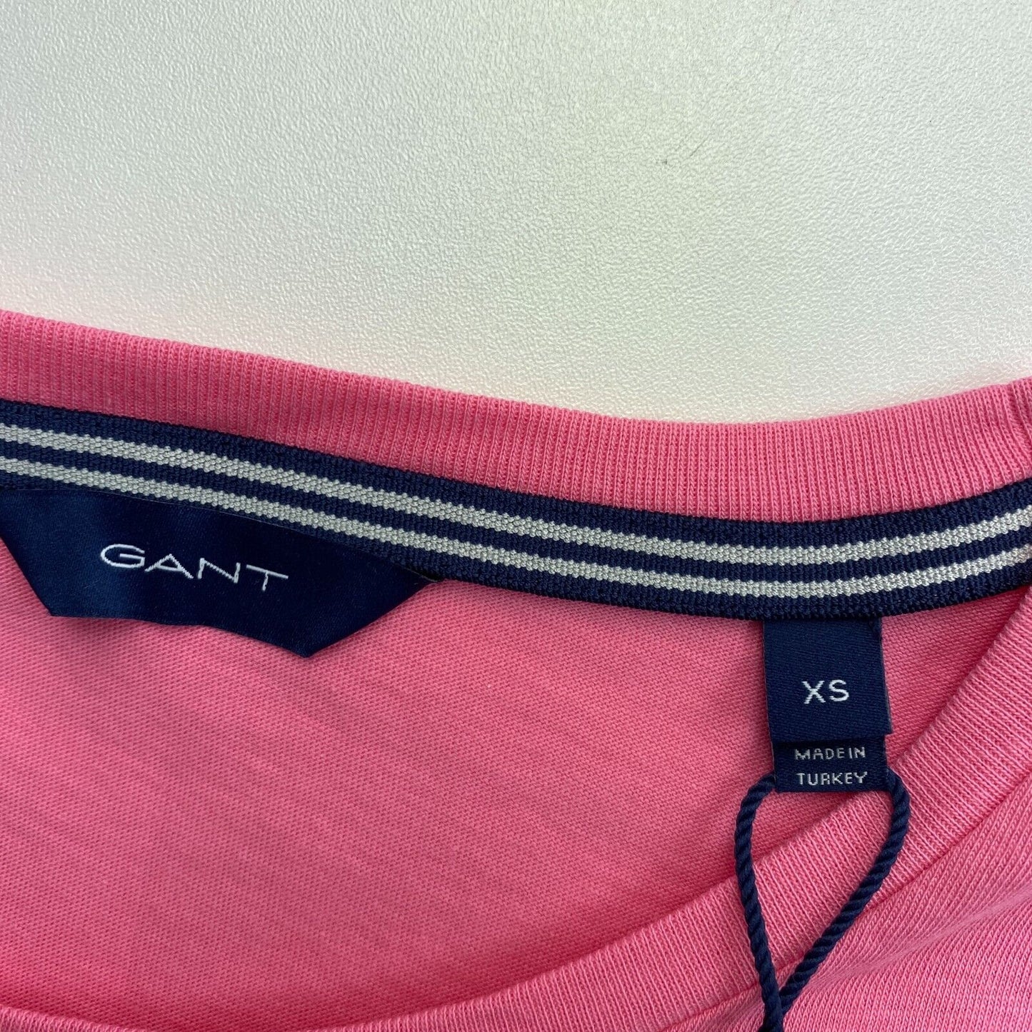 GANT Pink Logo Crew Neck T Shirt Size XS