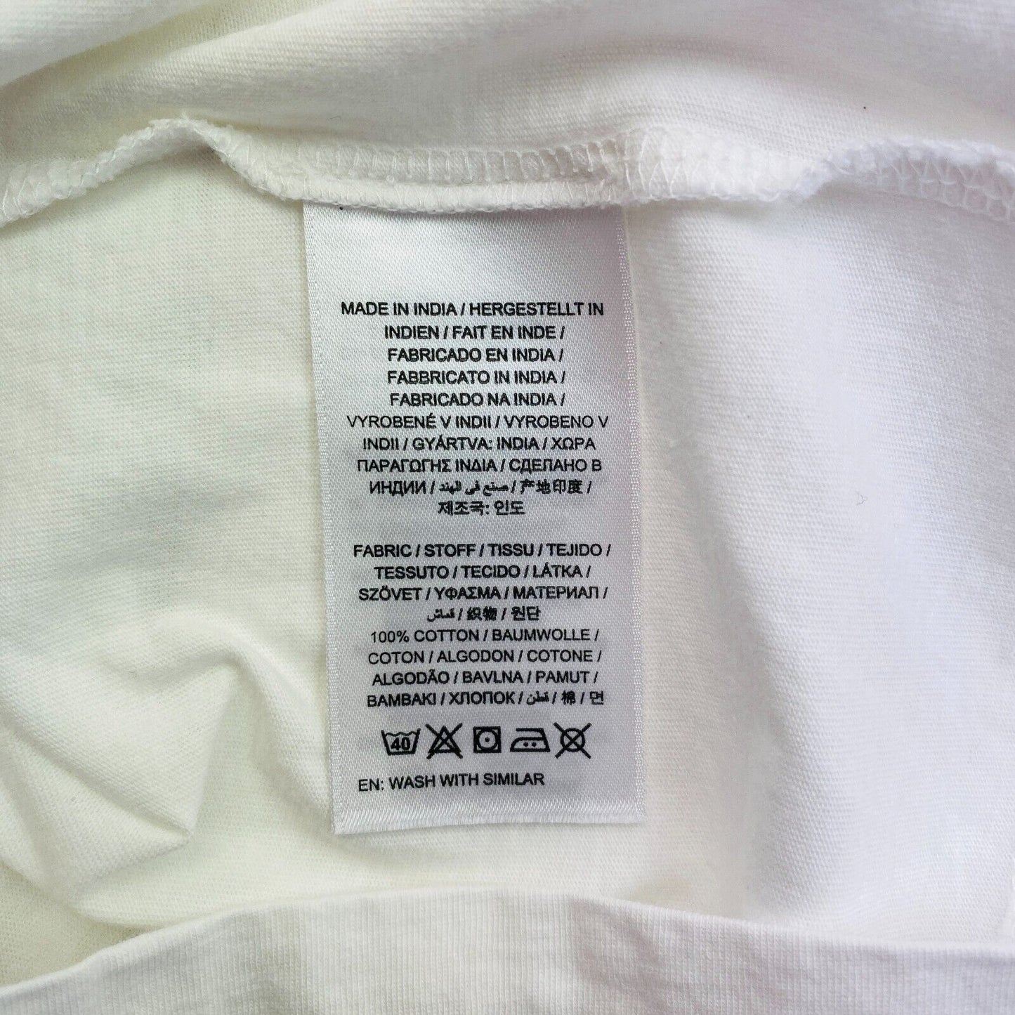 GANT Men White Retro Shield Crew Neck Short Sleeve T Shirt Size M