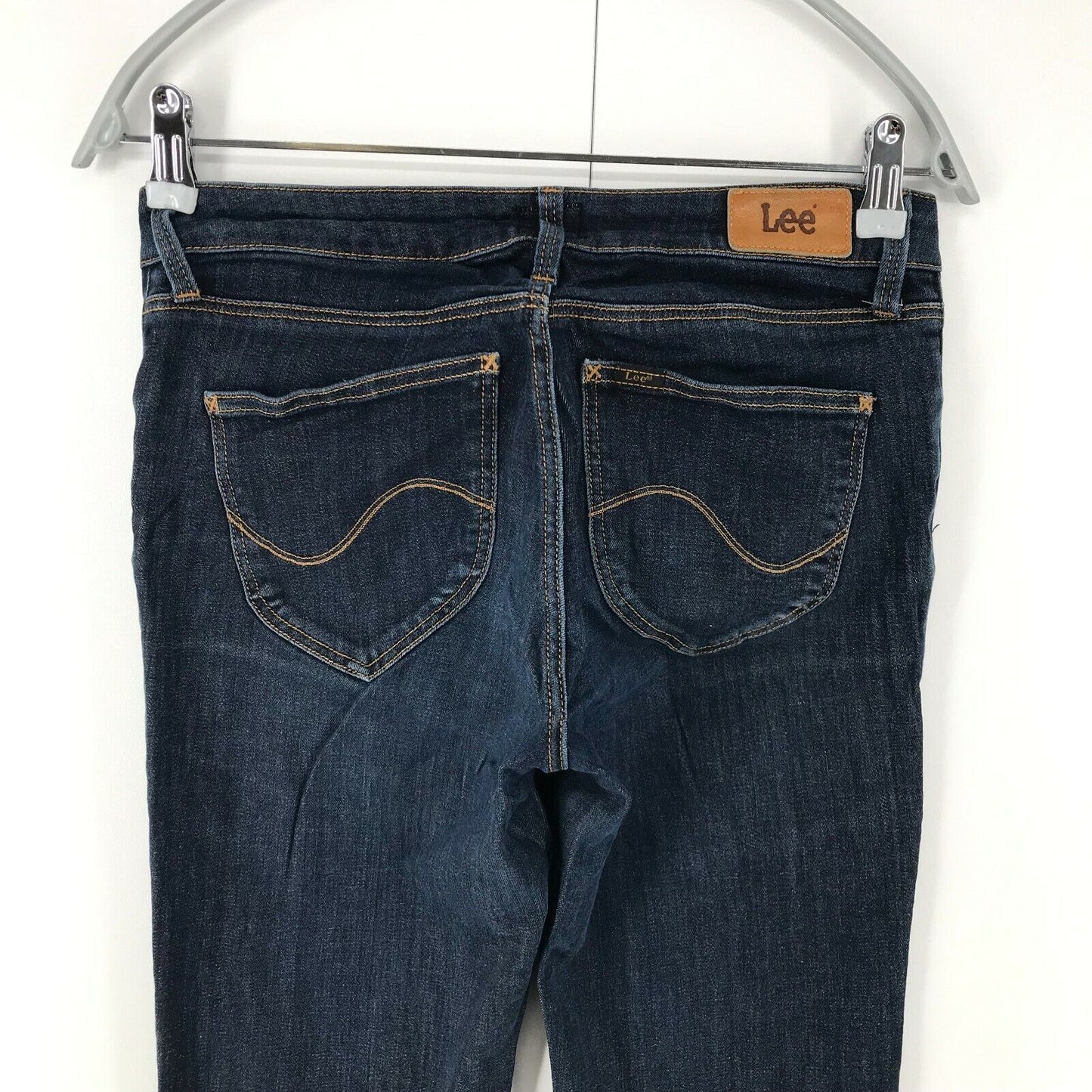 Lee MARION Damen Jeans in normaler gerader Passform, Blau, Größe W27 L31