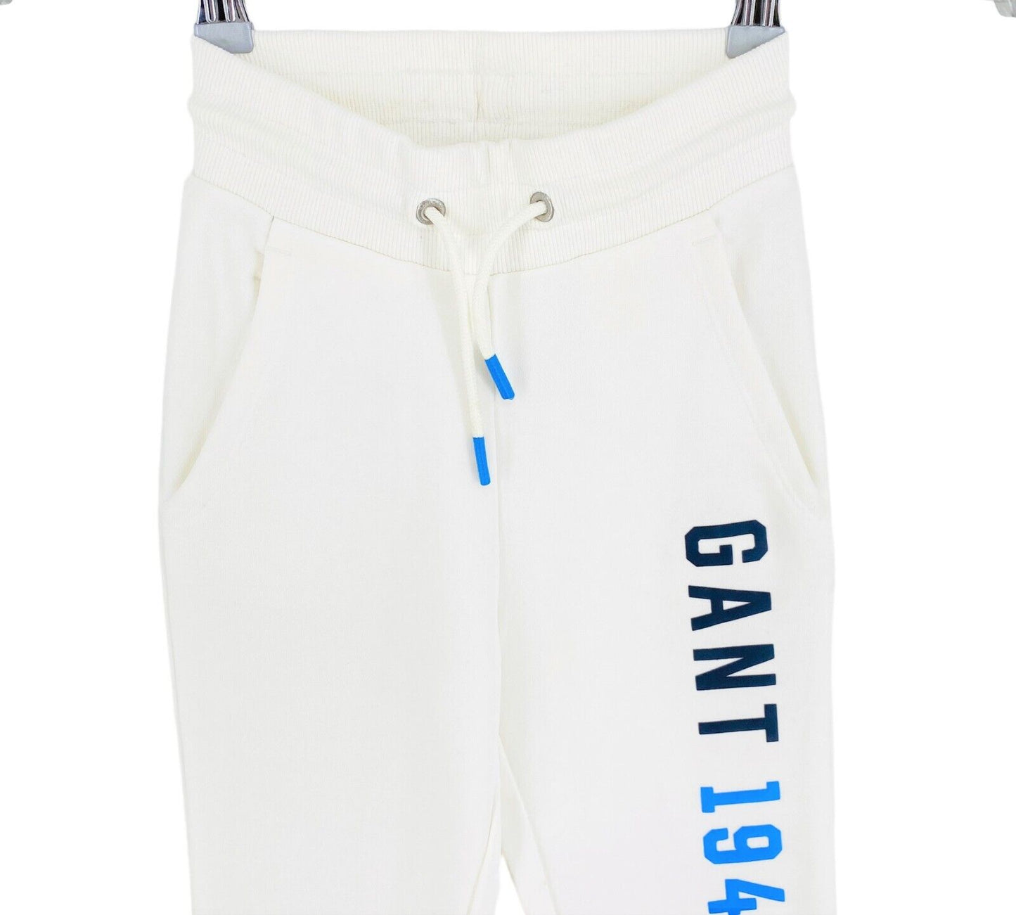 GANT Boys White Colour Sweat Pants Trousers Size 7-8 Years 122/128 cm