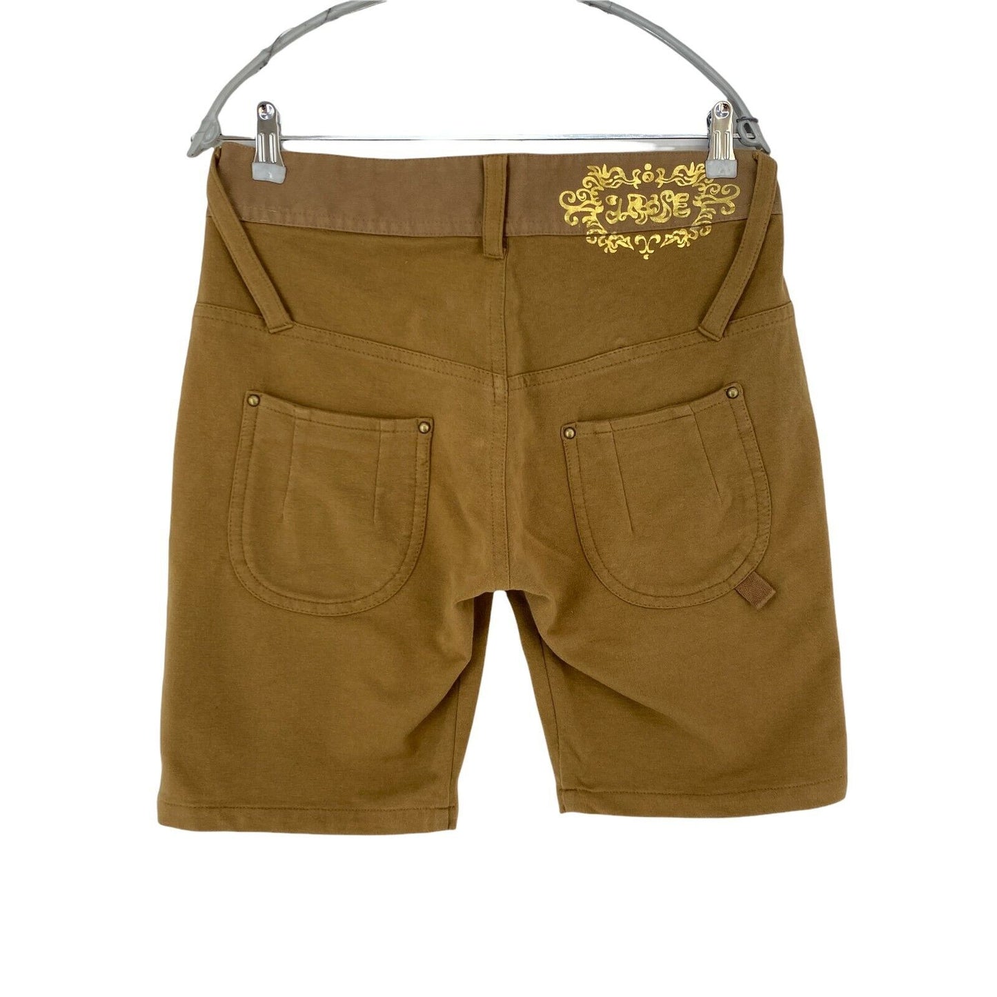 Indian Rose Damen-Bermudashorts in normaler Passform, Braun, Größe W28