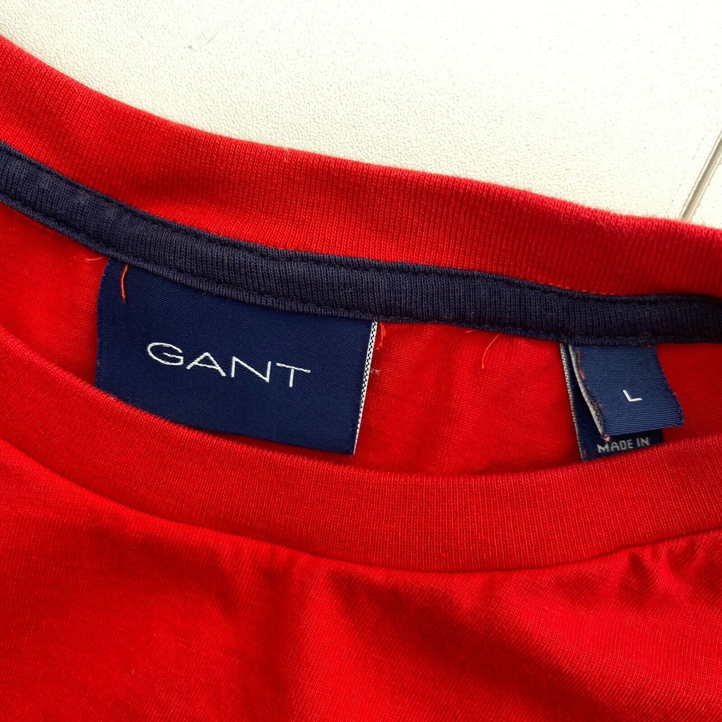 GANT T-Shirt mit Rundhalsausschnitt, rot, Archive Shield, Größe L