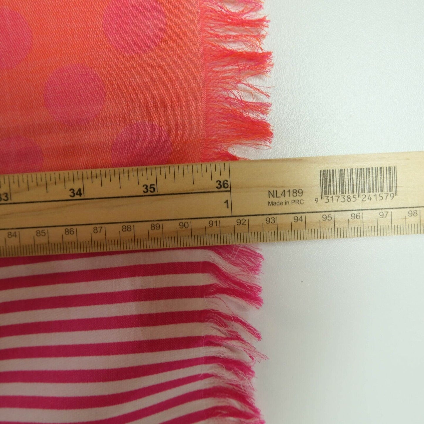 LA MARTINA Coloured Striped Long 100% Cotton Scarf