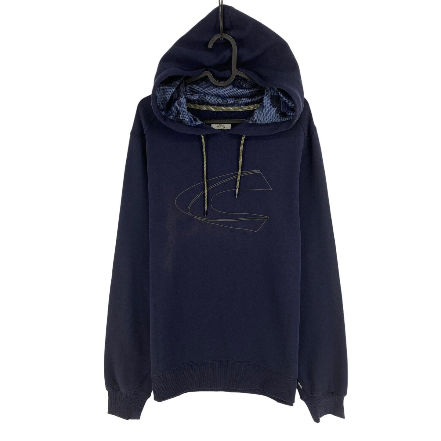 Camel Active Navy Blue Logo Hooded Sweater Pullover Size M