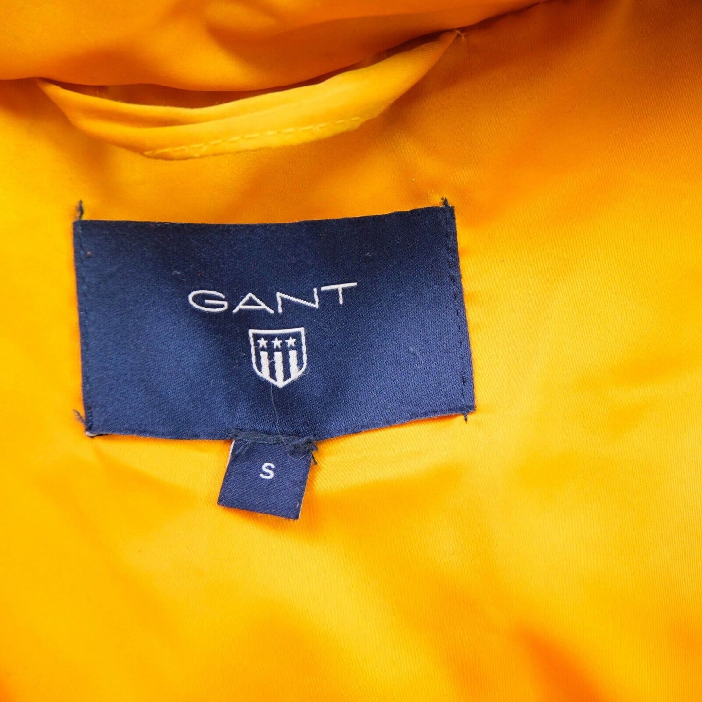 GANT Yellow The Alta Hooded Down Jacket Coat Parka Size S