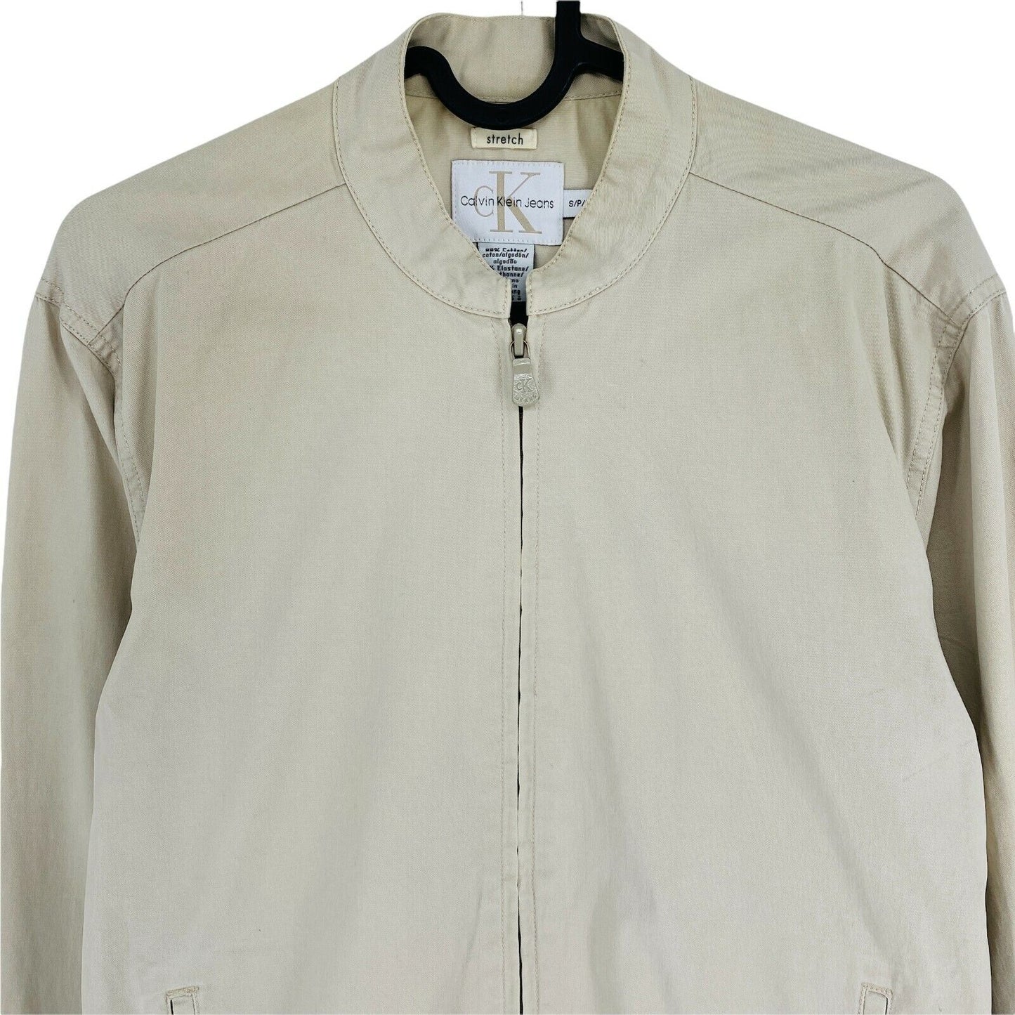 Calvin Klein Jeans Beige Cotton Blend Jacket Size S