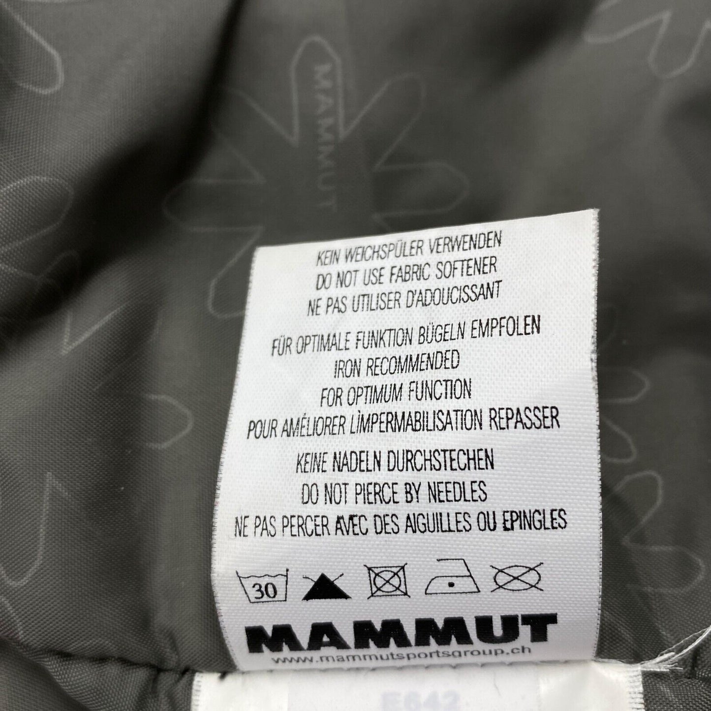 MAMMUT DRY TECH Veste de ski à capuche rembourrée marron Taille L