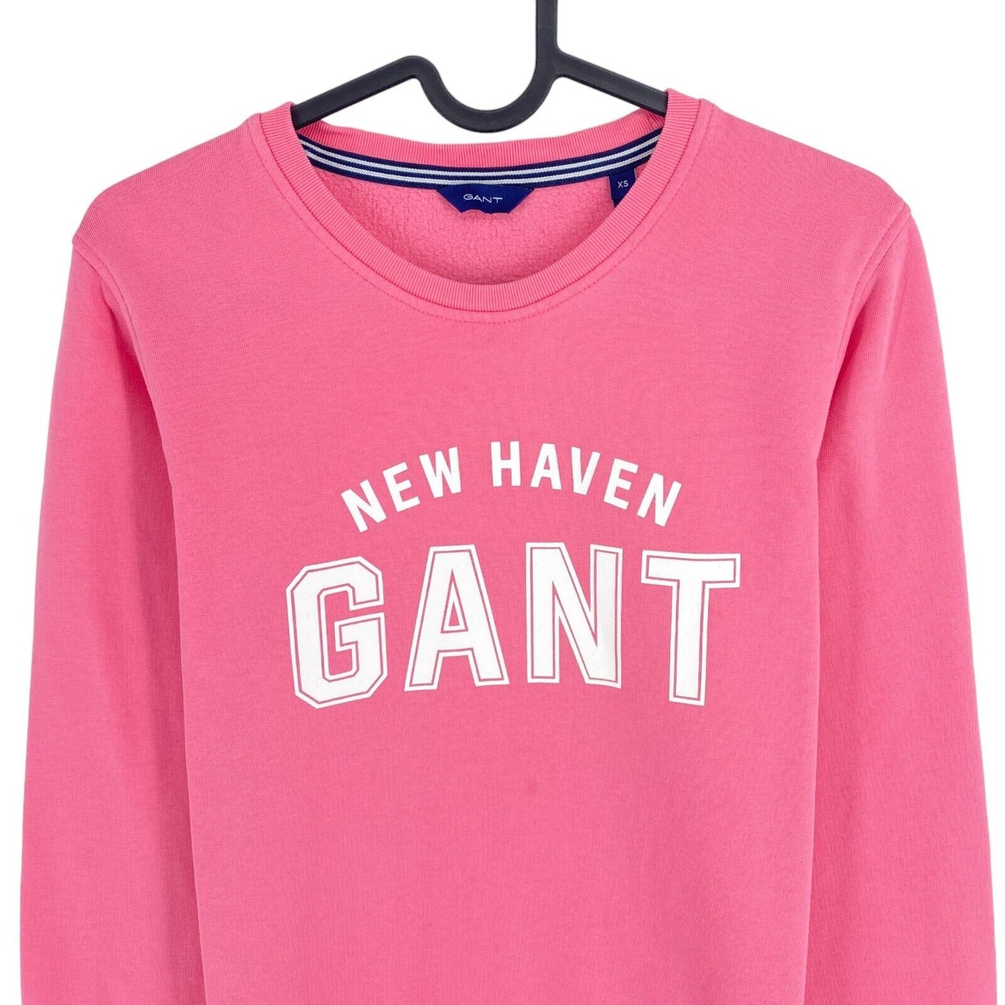 GANT Pink Logo Crew Neck Sweater Pullover Size XS