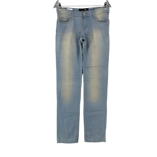 Seven7 Damen Hose aus Viskosemischung, reguläre Passform, gerade Passform, Größe W27, Blau