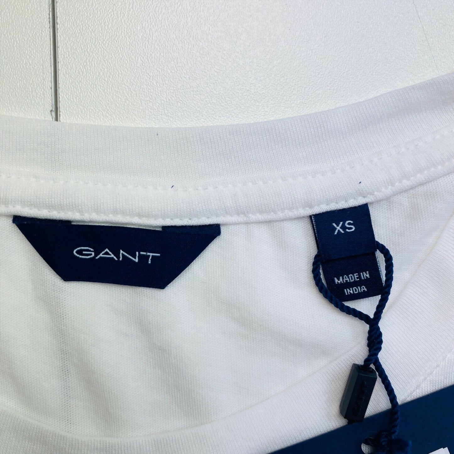 GANT White Original Crew Neck T Shirt Top Size XS