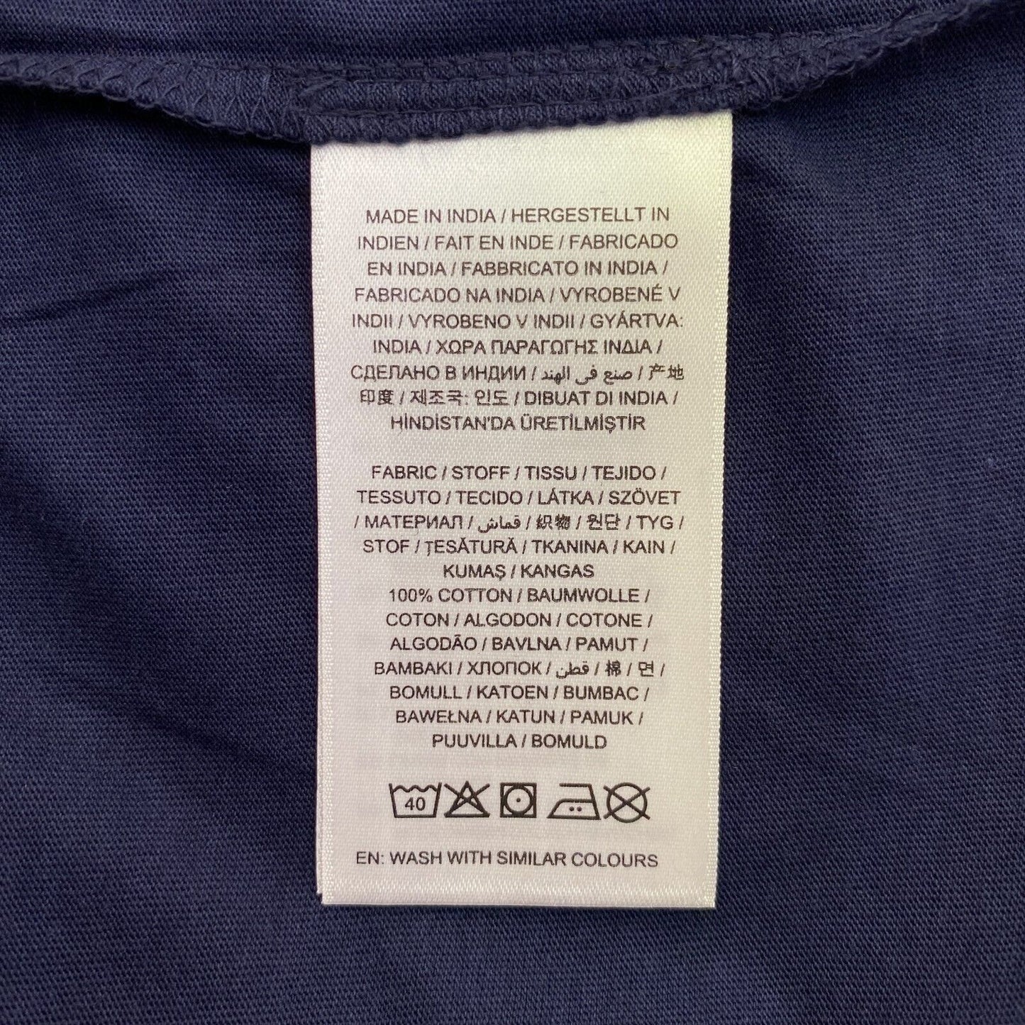 GANT Marineblau Original Slim Rundhals T-Shirt Größe 2XL XXL