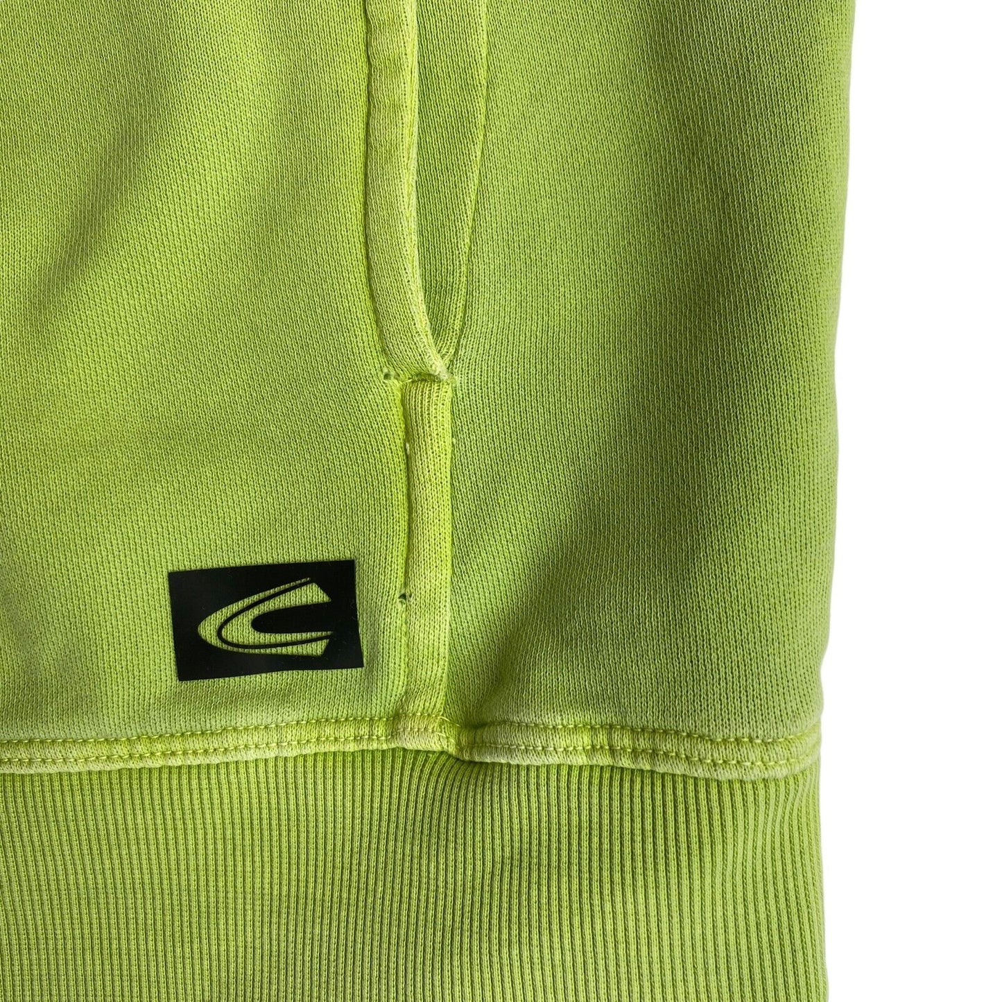 Camel Active Light Green Garment Dyed Full Zip Hooded Jumper Pullover Size XL