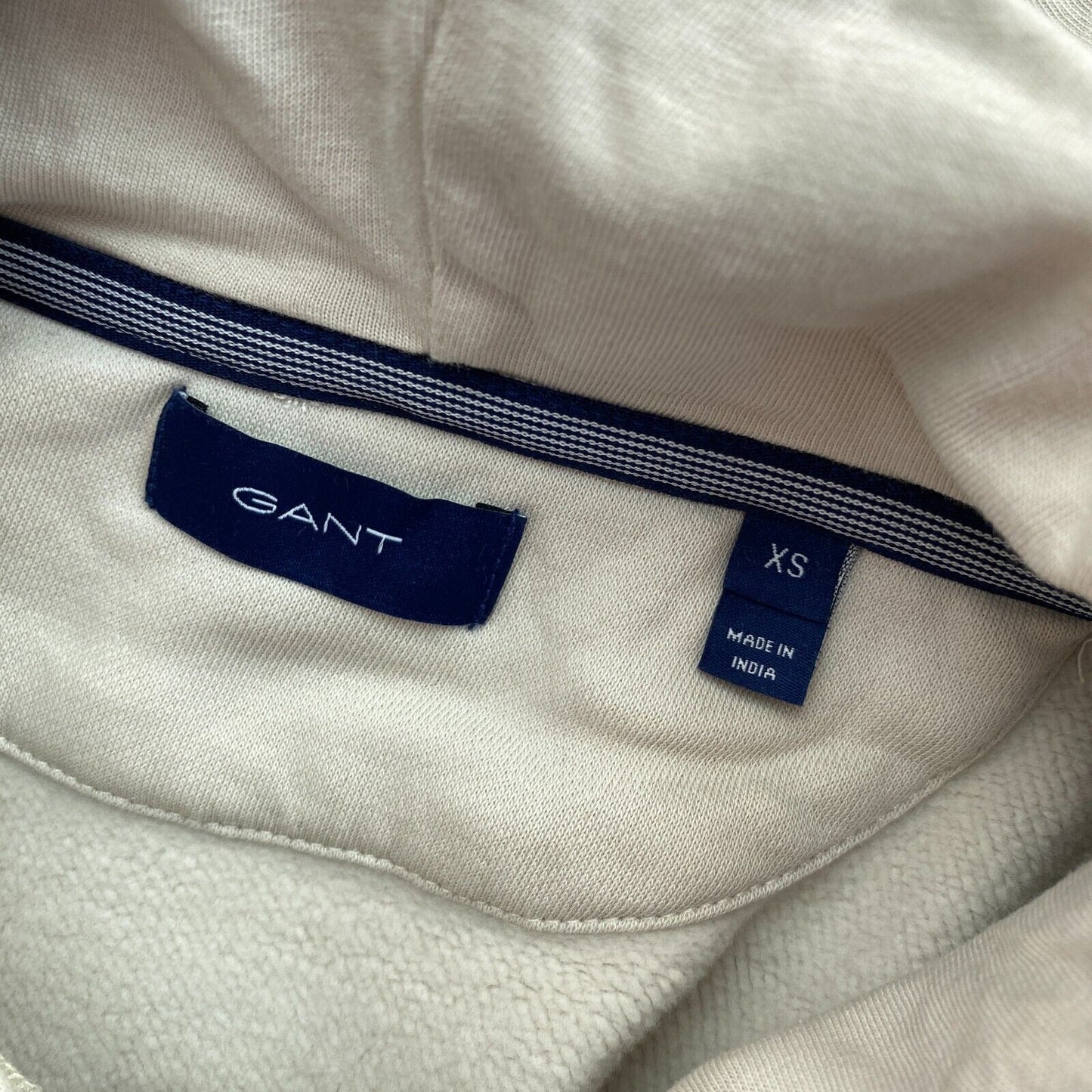 GANT Grey Lock Up Hoodie Sweater Jumper Size XS