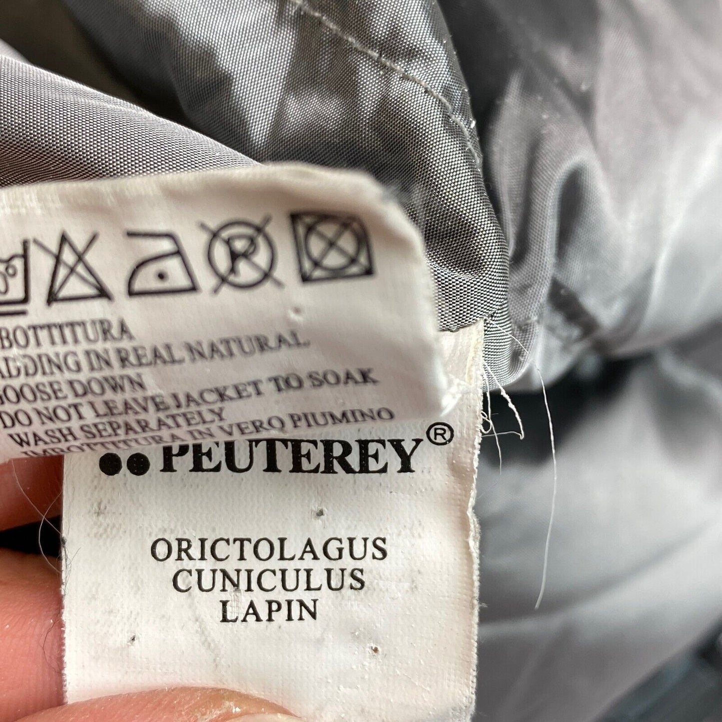 PEUTEREY Braune Daunenjacke Größe 46 EU 42 UK 14 US 12