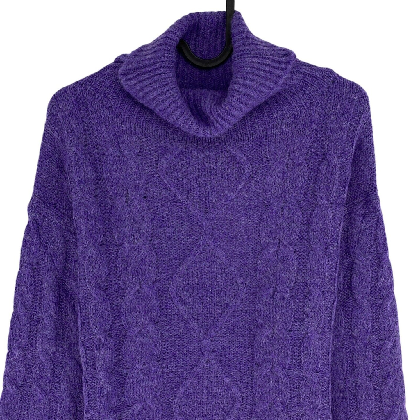 Rinascimento Women Purple High Neck Sweater Jumper Size S/M