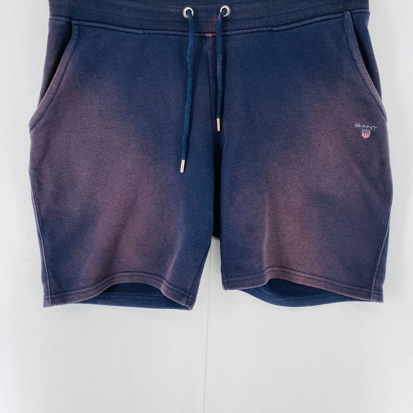 GANT Mens Dark Blue Regular Fit Sweat Shorts Size L