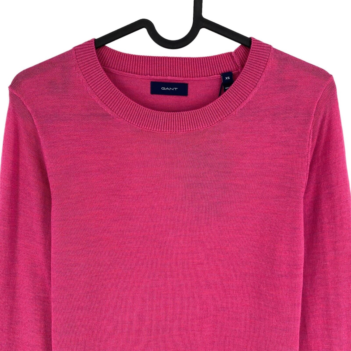 GANT Pink 100% Wool Crew Neck Sweater Jumper Size XS