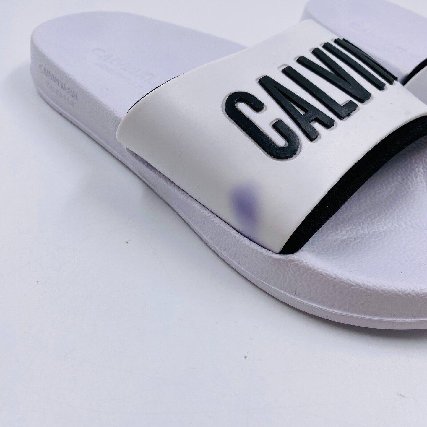 Calvin Klein Beachwear Women White Sandals EUR 35 / 36 US 5 / 6 UK 2.5 / 3.5