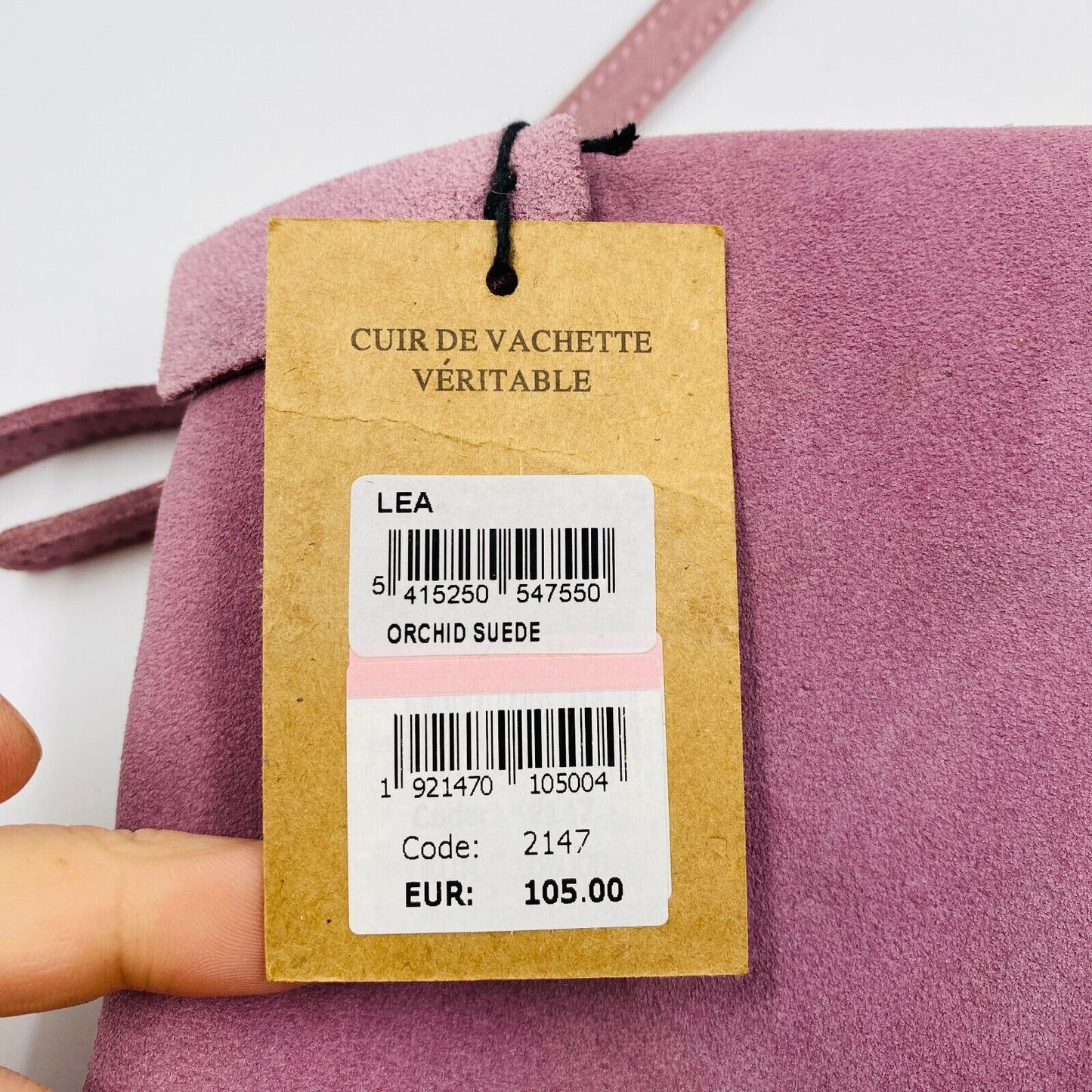 MAZARIN Sac à main en cuir suédé rose foncé Sac à bandoulière Sac à bandoulière