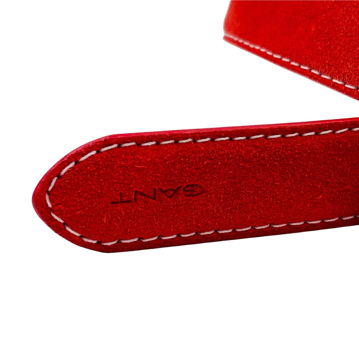 GANT Ladies Red 100% Suede Leather Belt Size 75cm 30 inches