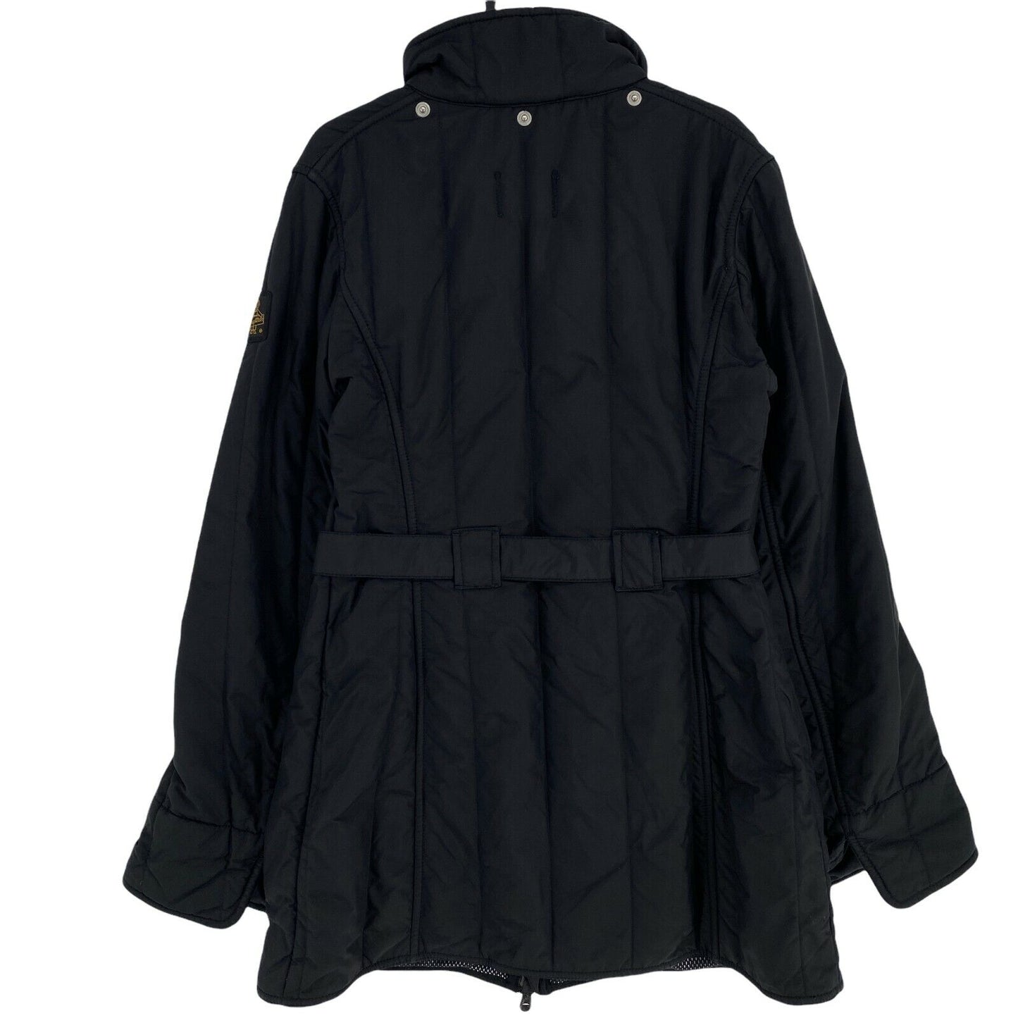 RefrigiWear Black Padded Parka Jacket Coat Size M