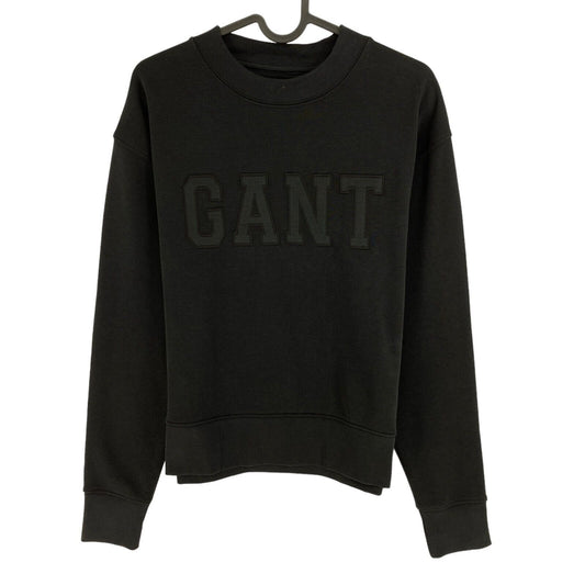 GANT Black Logo Crew Neck Sweater Jumper Size XS