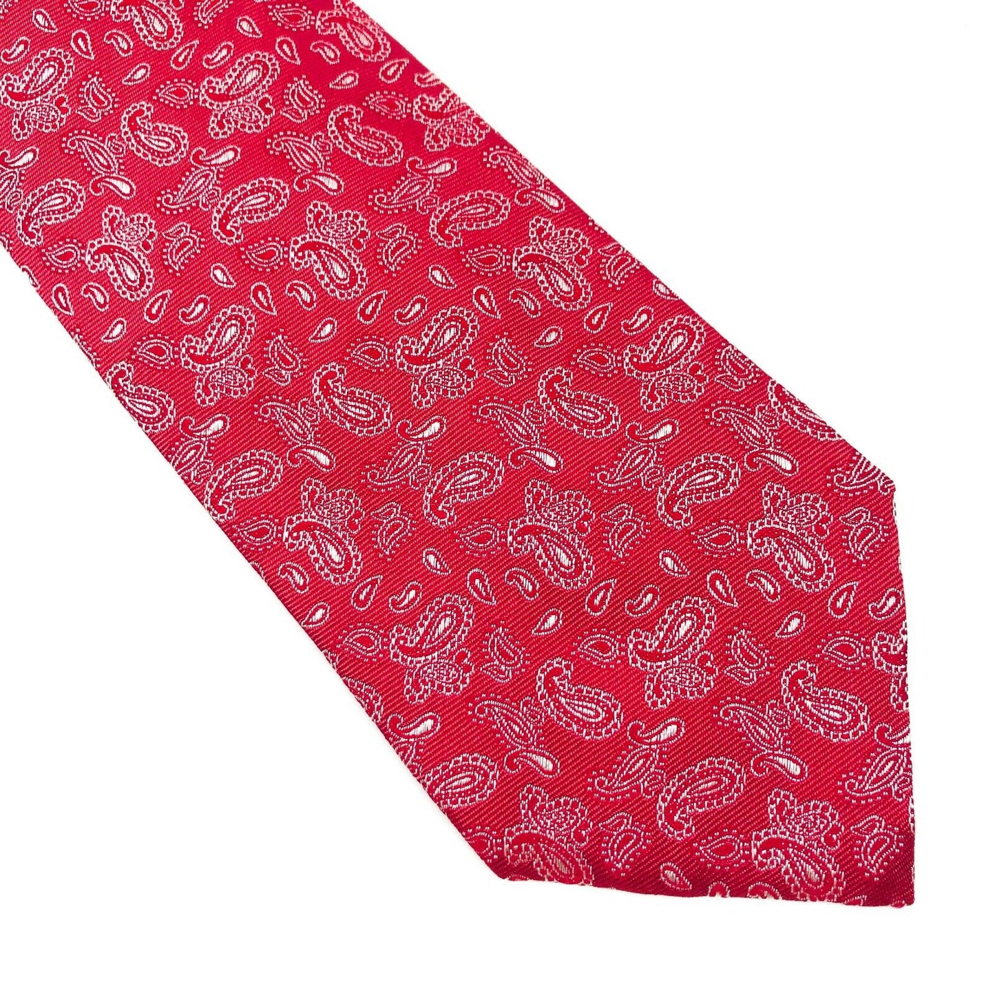 GANT Red Ornamented 100% Silk Tie Made In Italy