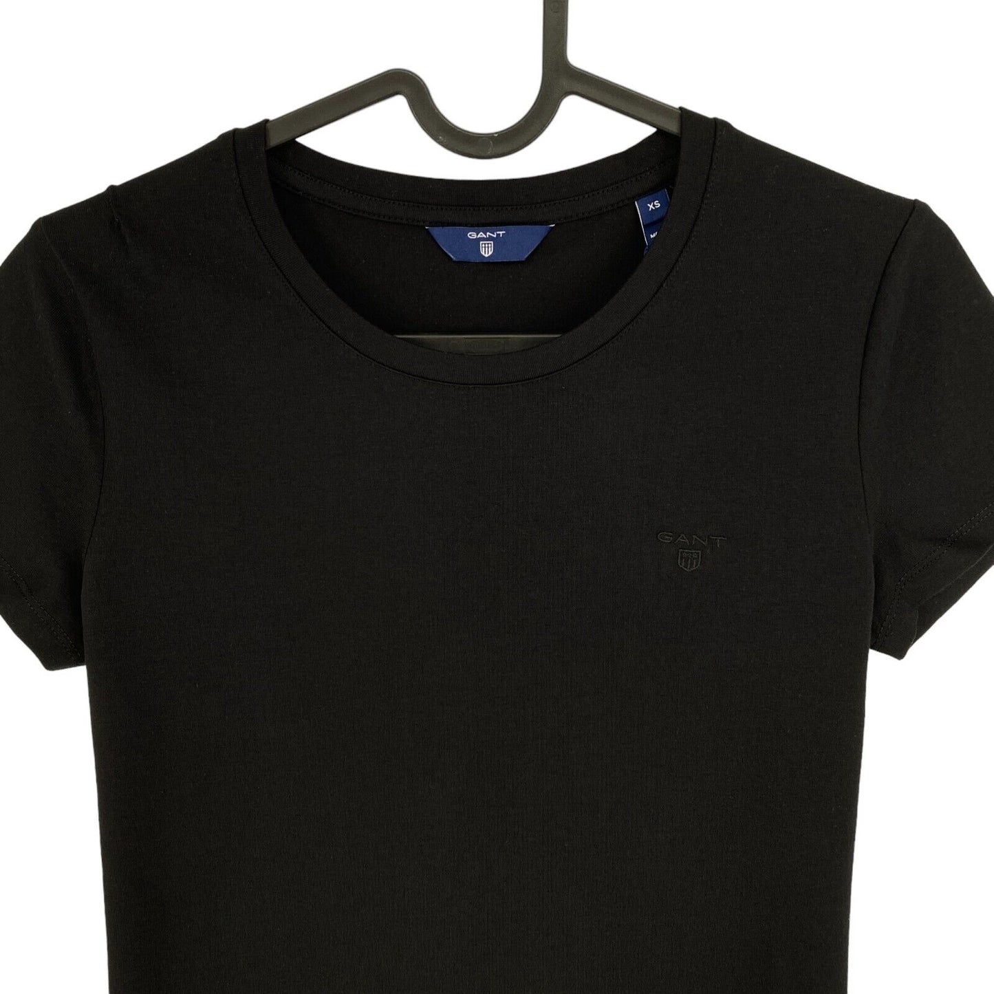 GANT Black COTT/ELA Crew Neck T Shirt Size XS