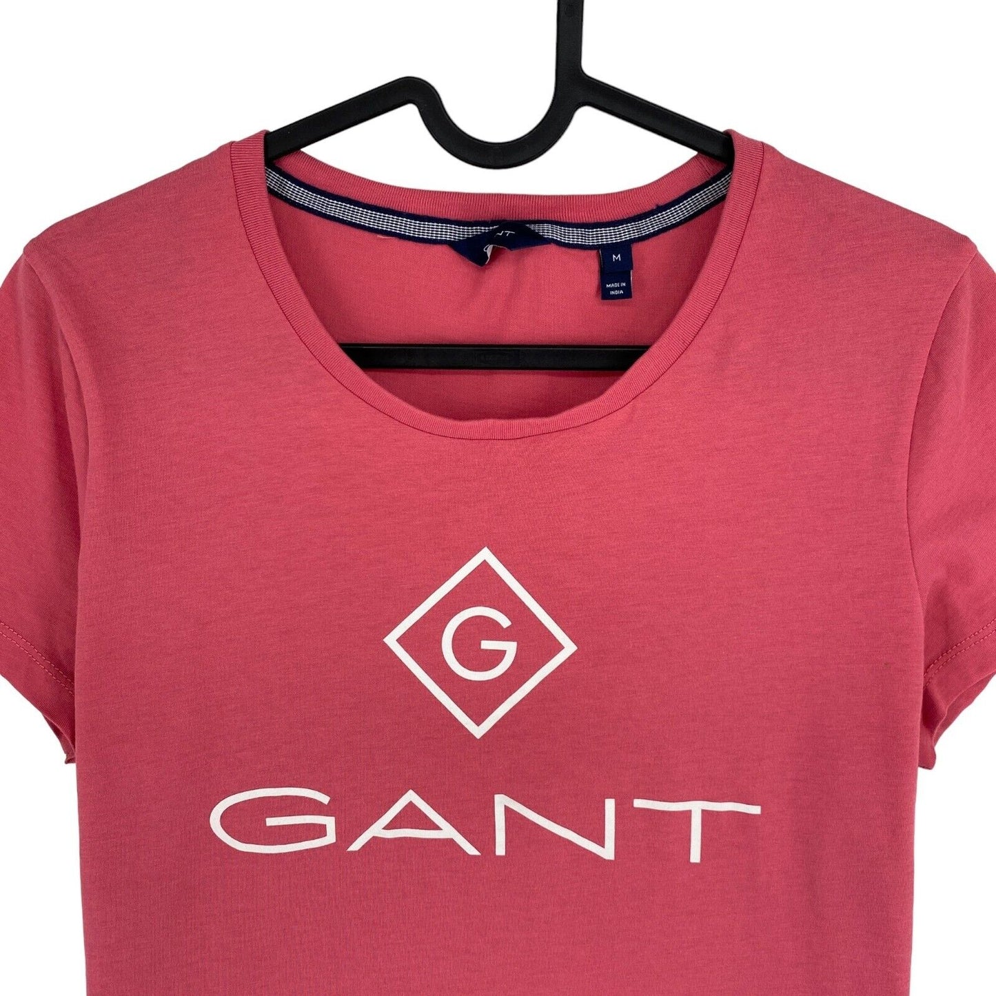 GANT Pink Lock Up T-Shirt mit Rundhalsausschnitt, Größe M