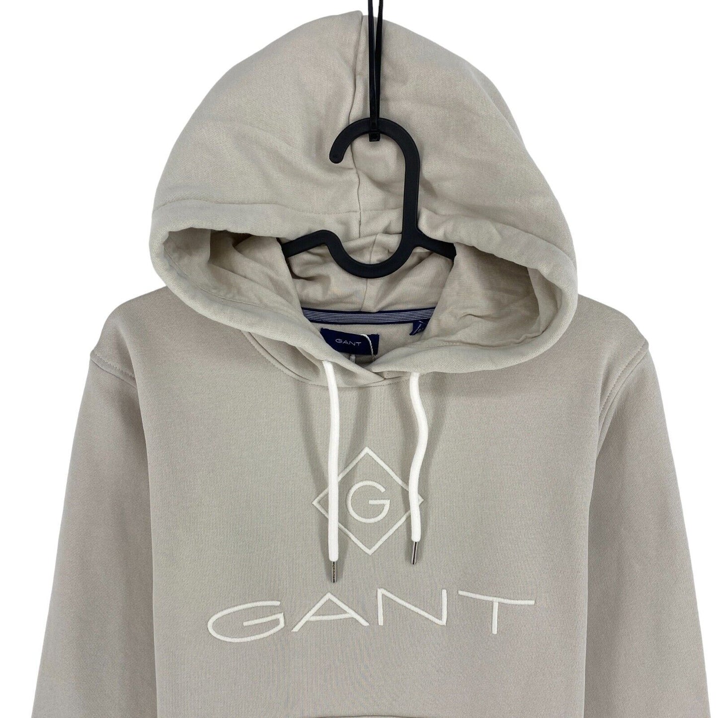 GANT Grey Lock Up Hoodie Sweater Jumper Size XS