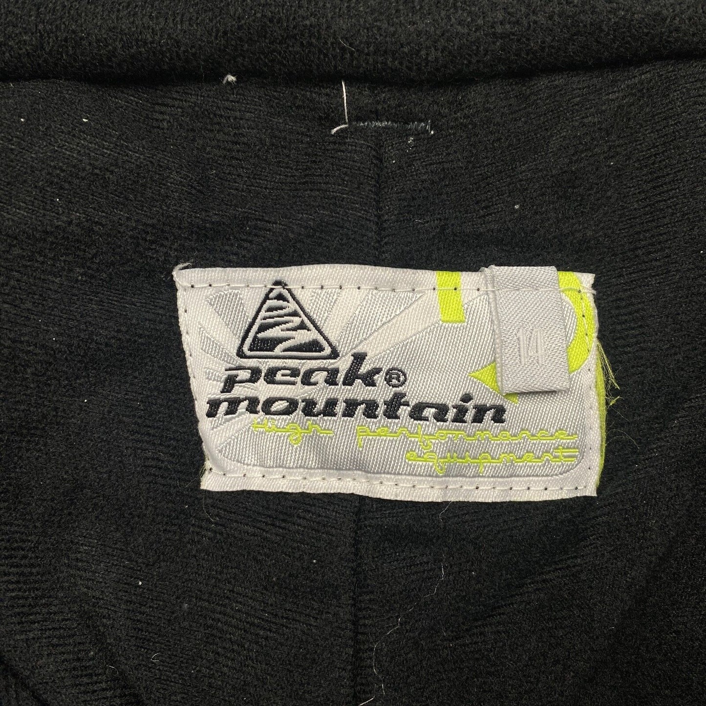 Peak Mountain Boys Black Hooded Race Ski Suit Size 14 Years