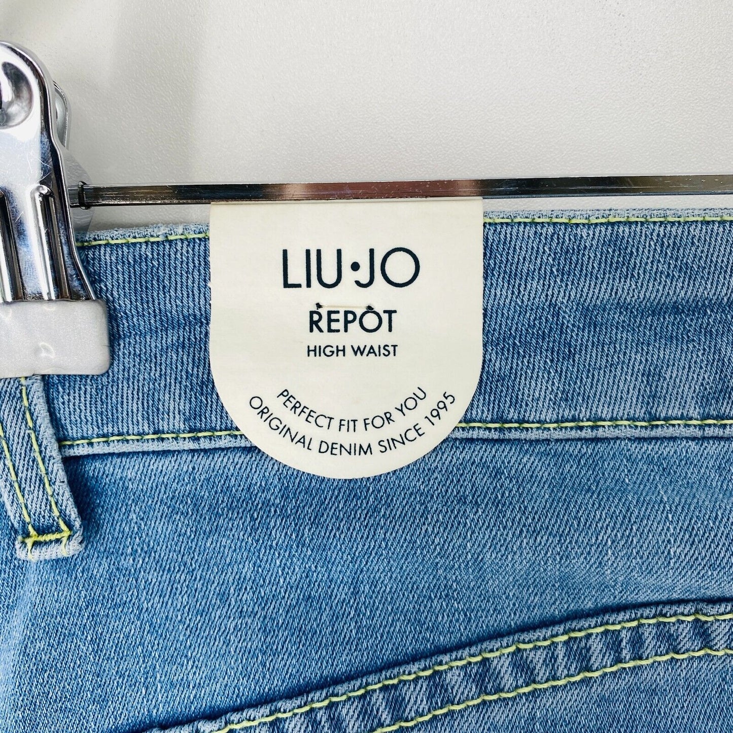 LIU JO Women Blue High Waist Regular Bootcut Fit Jeans Size W29 L34