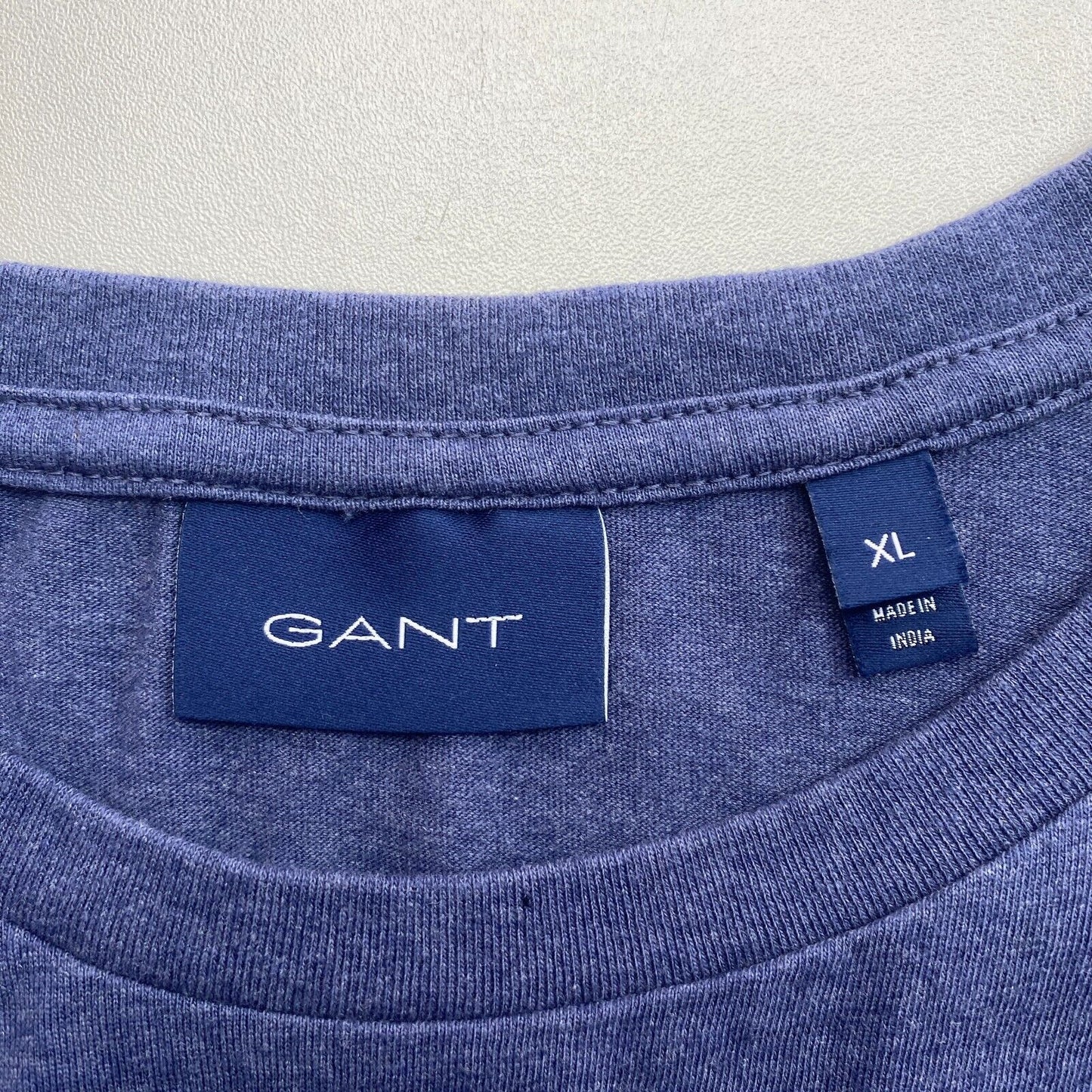 GANT Men Dark Blue Original Crew Neck Short Sleeves T Shirt Size XL