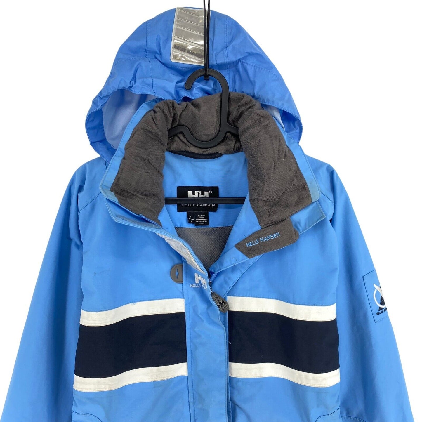 HELLY HANSEN Blue Hooded HELLY TECH Sailing Jacket Coat Size S