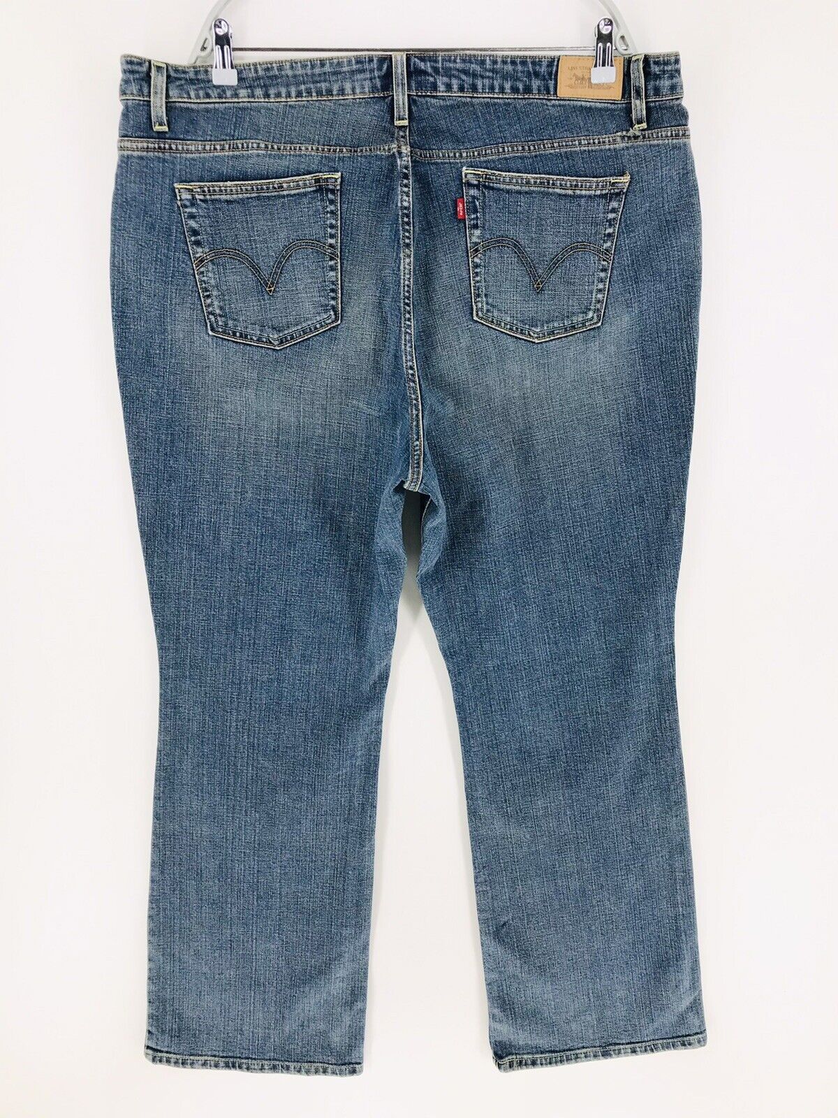 Vintage Levi's 590 Women Blue Stretch Relaxed Bootcut Fit Jeans 20W M / W41 L34