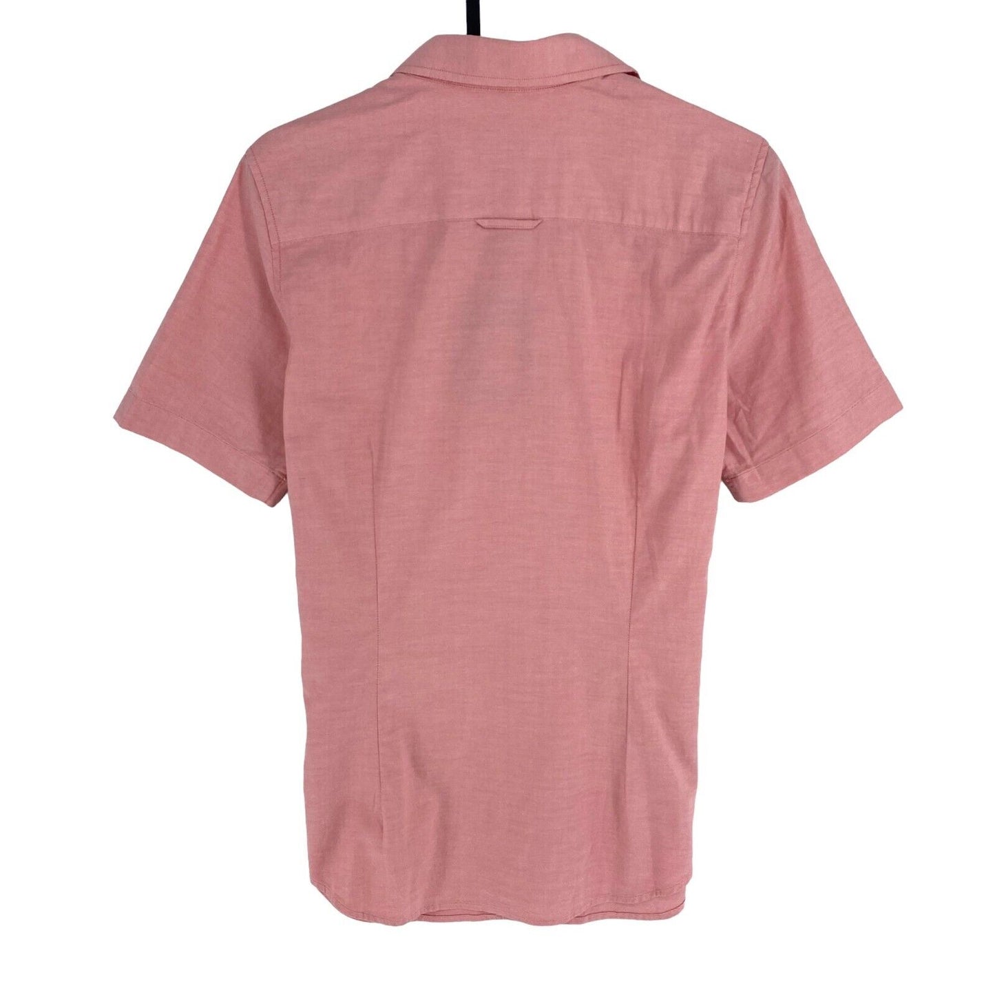 GANT Women Pink Stretch Oxford Solid Short Sleeves Shirt Size EU 36 UK 10 US 6