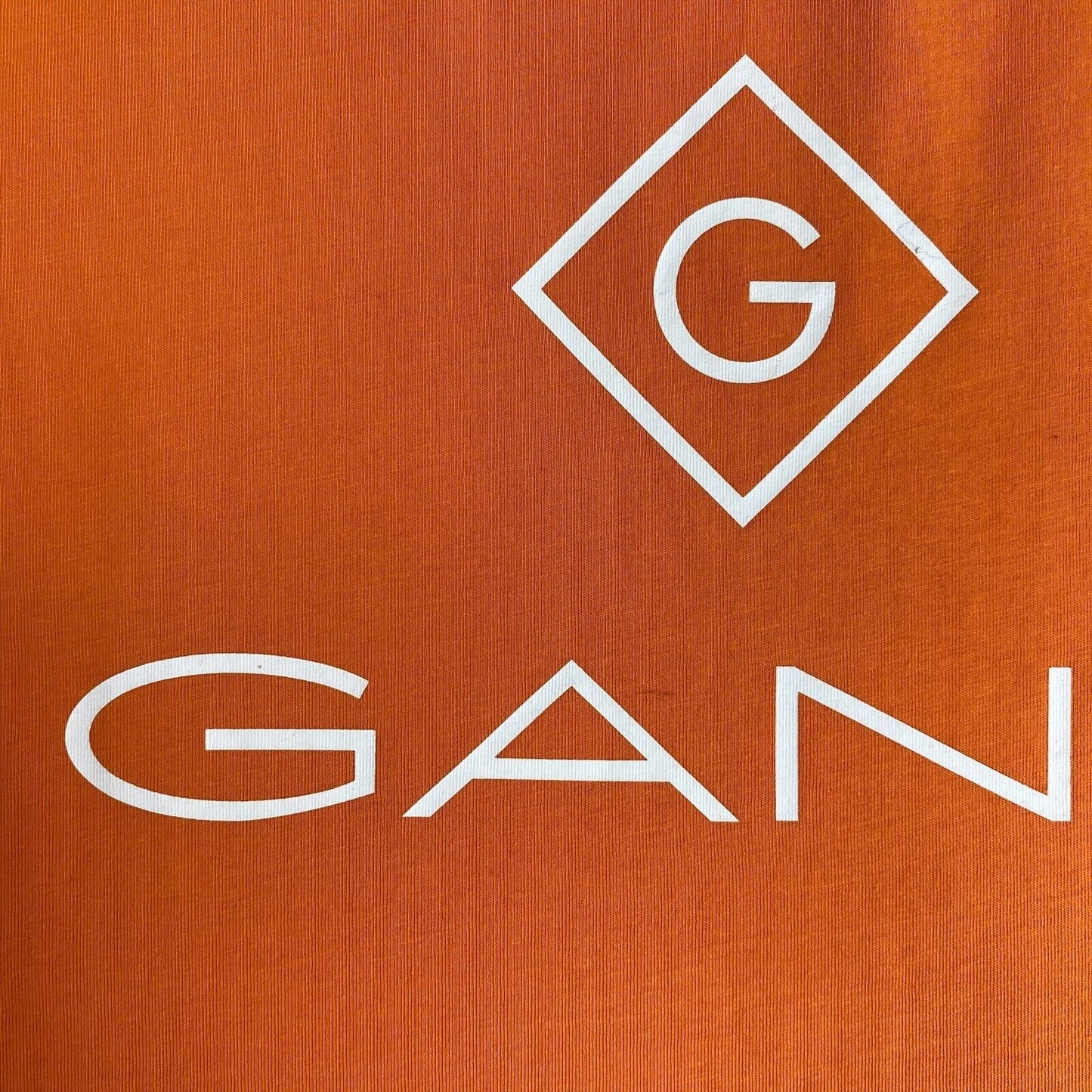 GANT Orange Lock Up Crew Neck T-Shirt Size M