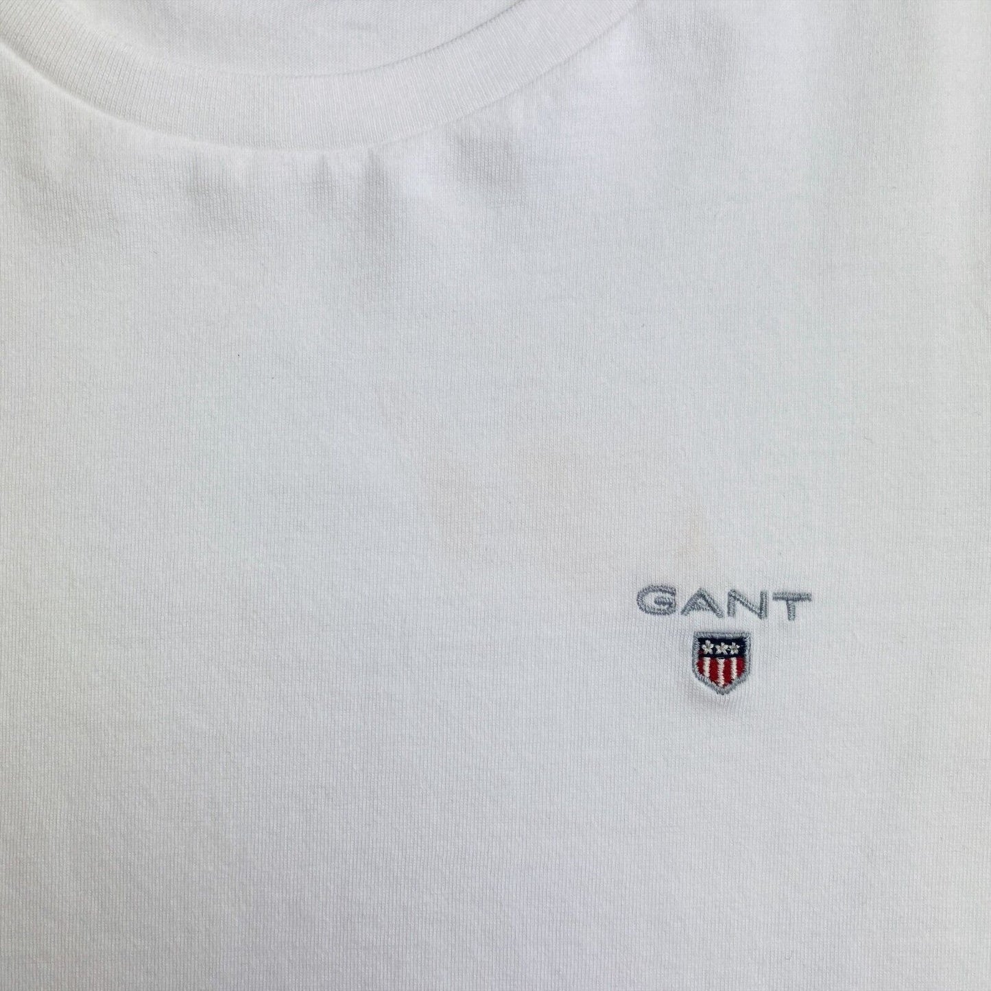 GANT Kids White Original Crew Neck T Shirt Size 7 - 8 Years 122/128 cm