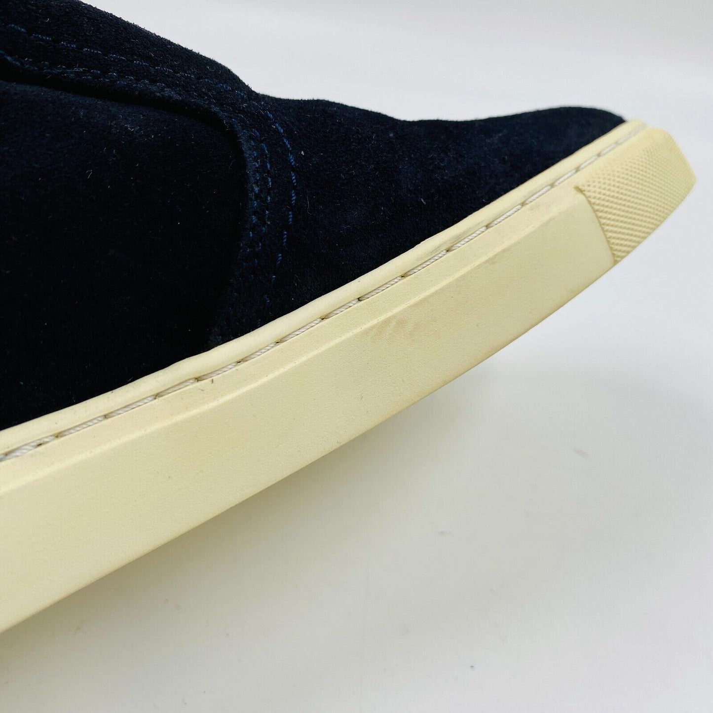 Tommy Hilfiger Mens Navy Blue Suede Leather Slip On Shoes EU 42 US 9 UK 8