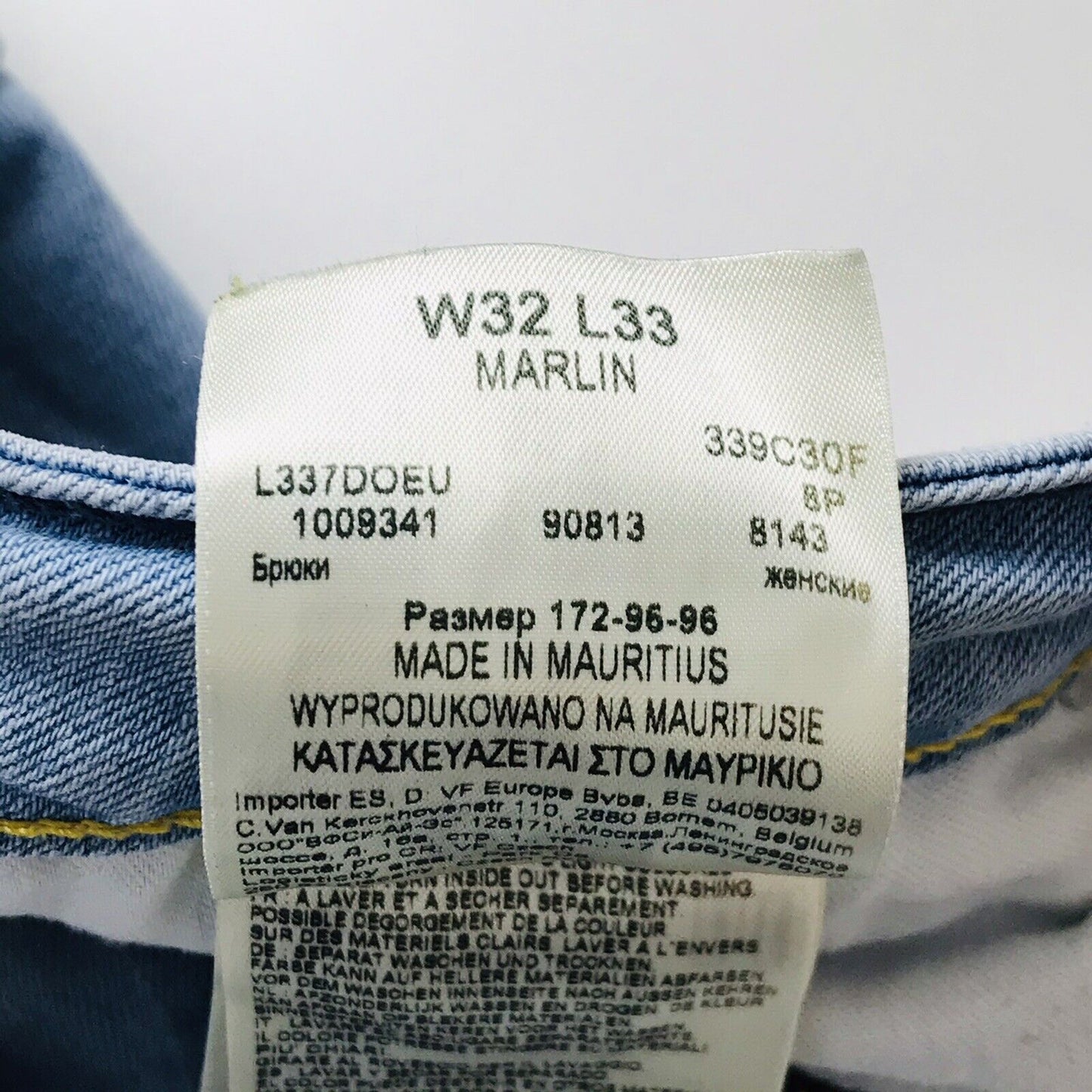 Lee MARLIN Women Blue Stretch Skinny Fit Jeans Size W32 L33