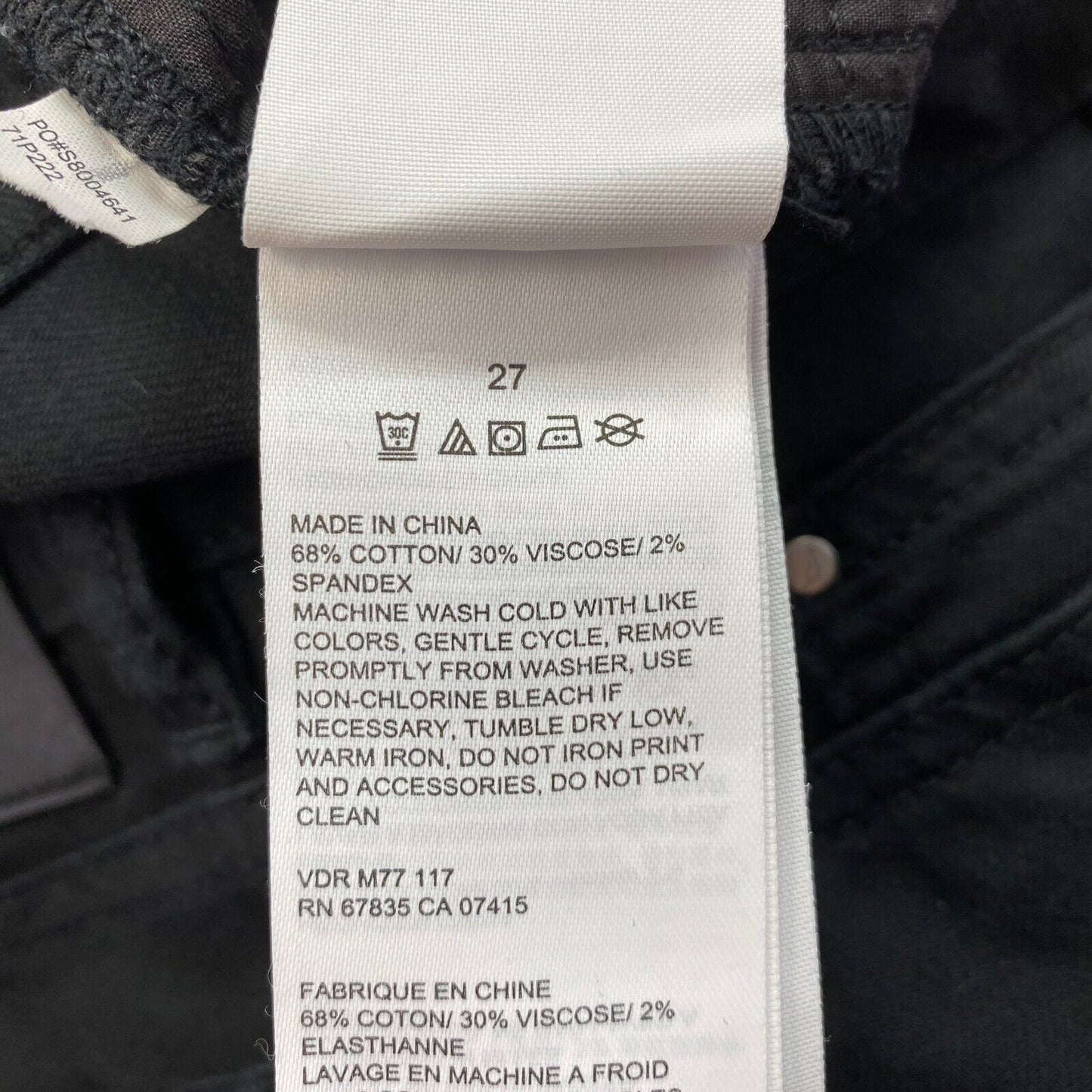 NAUTICA Damen Jeanshose in Skinny-Fit, Schwarz, Größe W27