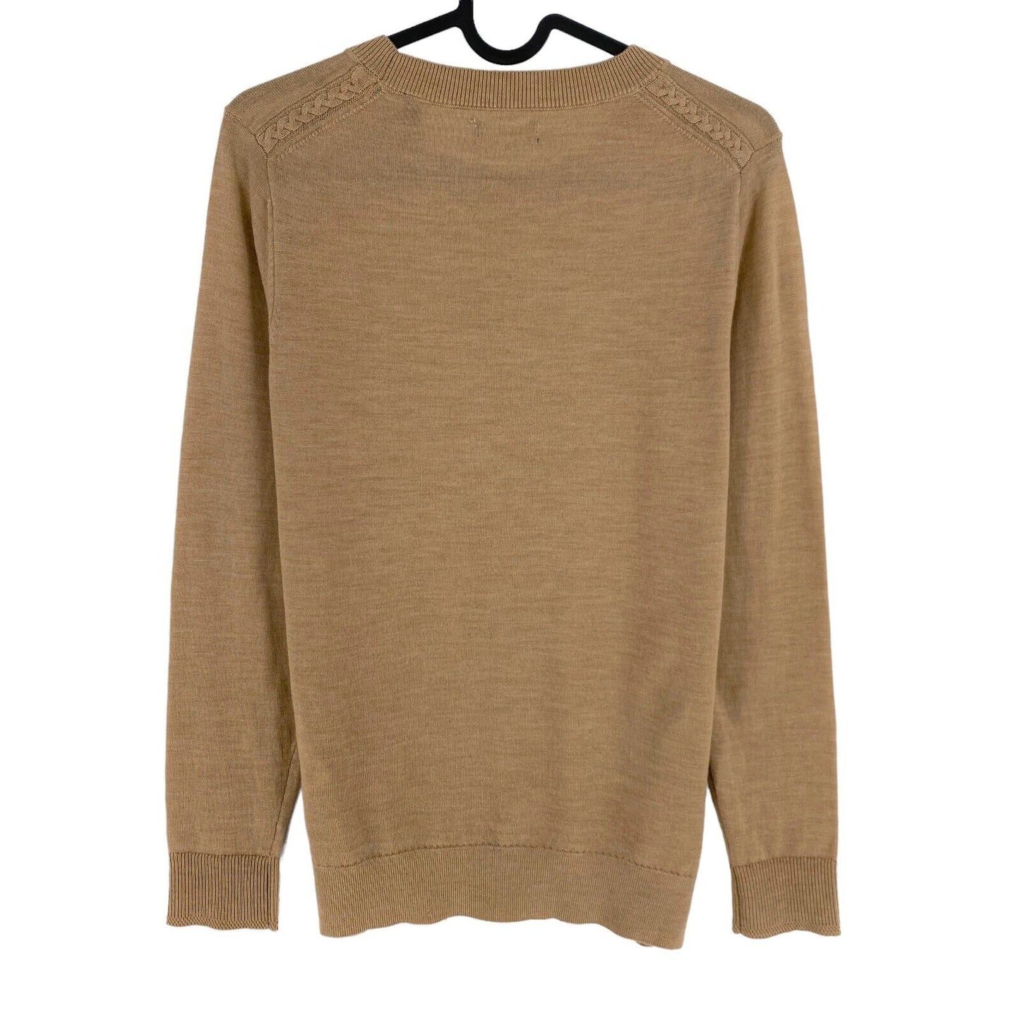 GANT Brown 100% Wool Crew Neck Sweater Jumper Size S