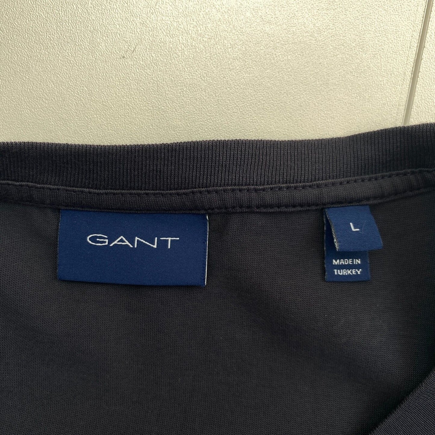 GANT T-Shirt mit Rundhalsausschnitt, Dunkelblau, Größe L