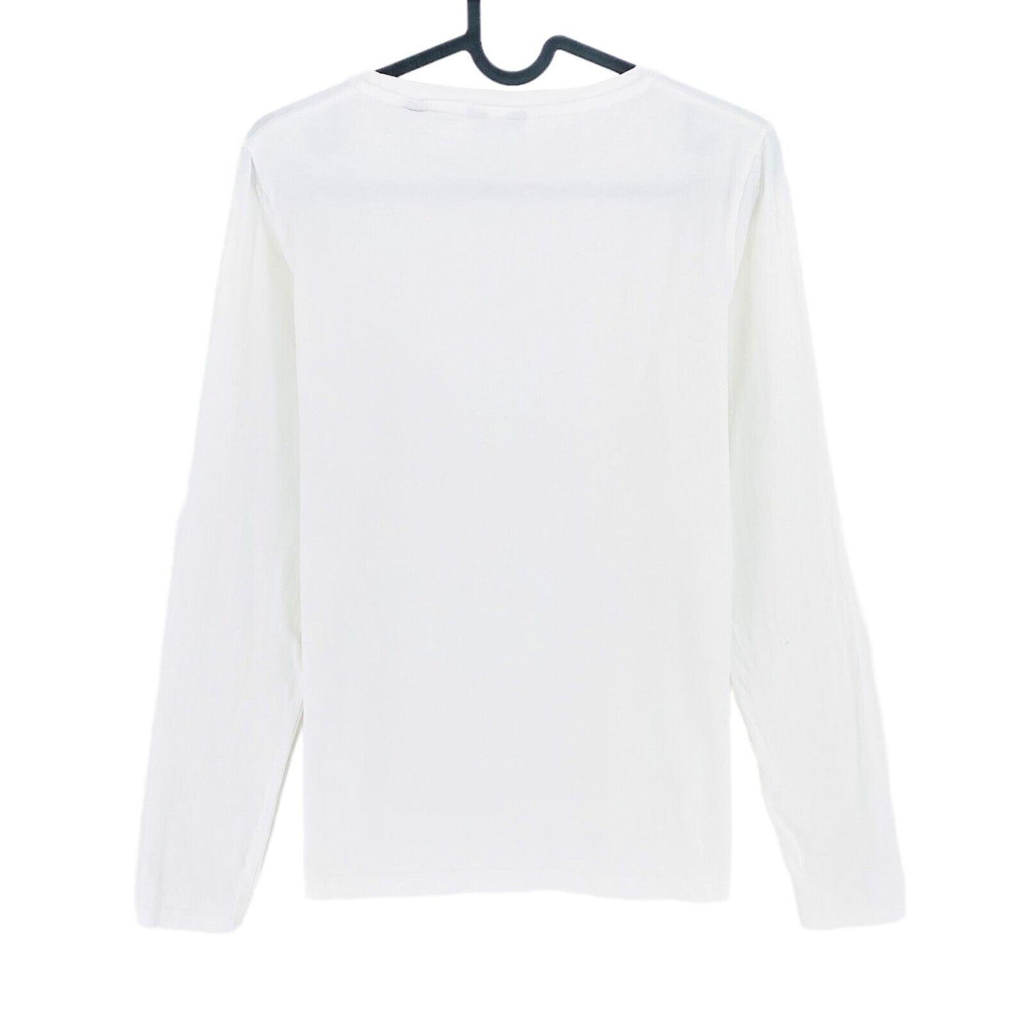 GANT White Crew Neck Long Sleeves T Shirt Size S