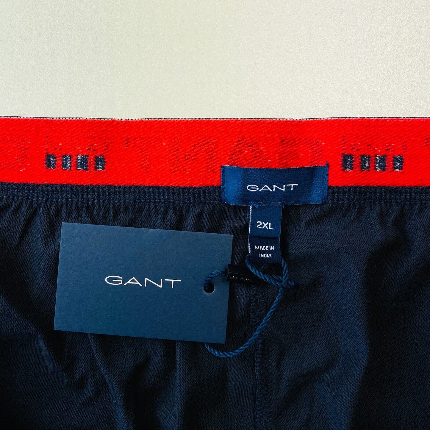 GANT Mens Nightwear Dark Blue Regular Fit Sleeping Pajama Shorts Size 2XL XXL