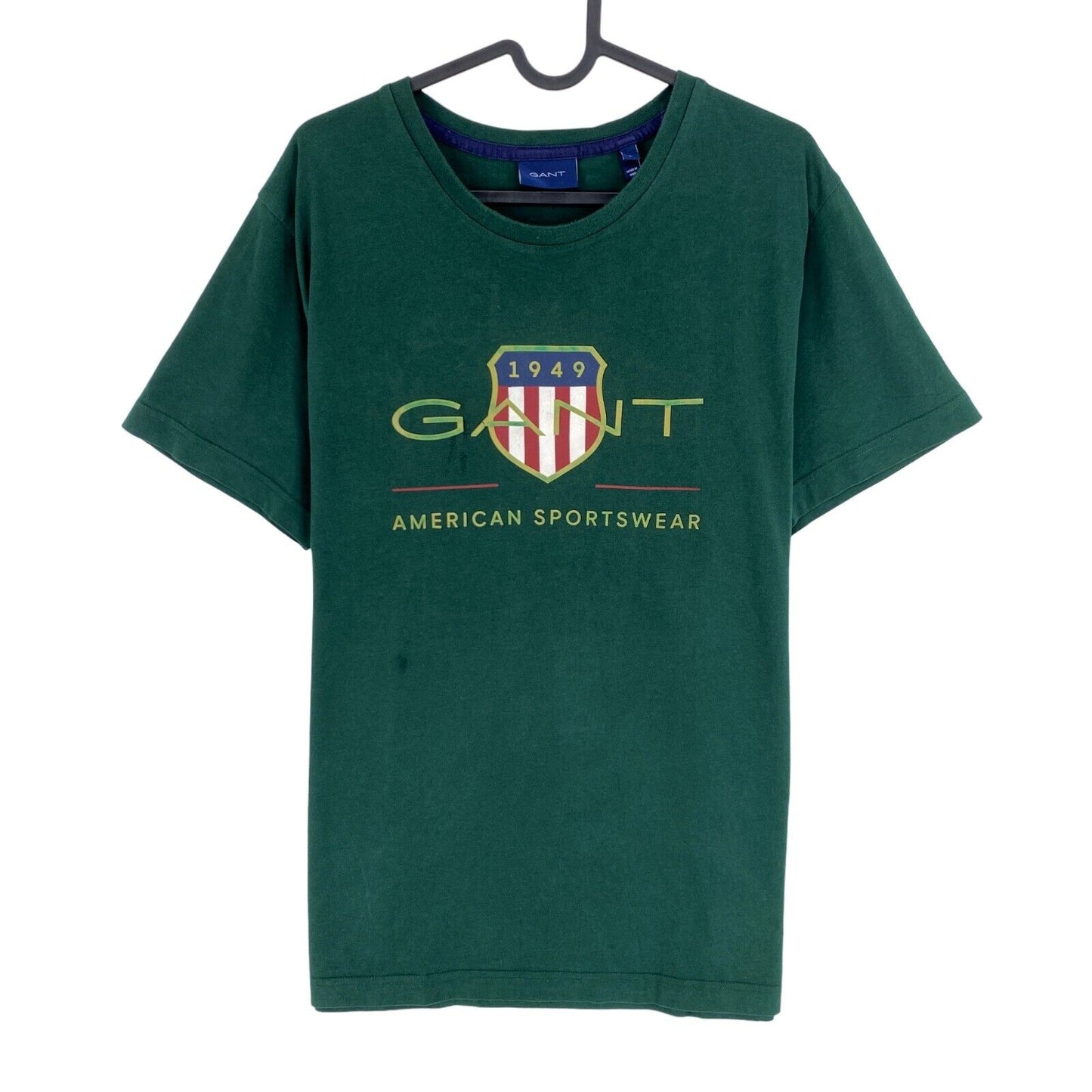 GANT T-Shirt mit Rundhalsausschnitt, dunkelgrün, Archive Shield, Größe L