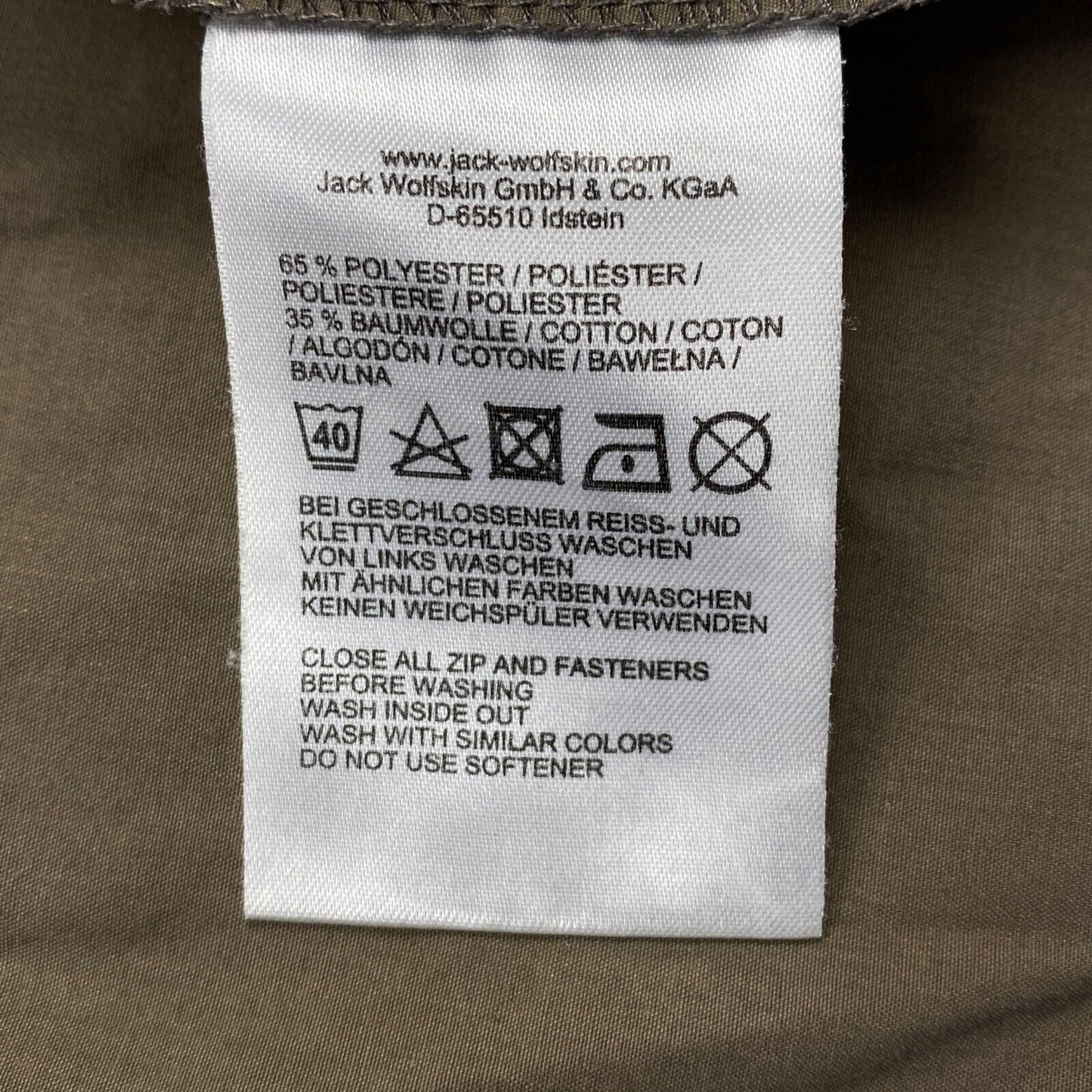 Jack Wolfskin Veste à capuche en coton mélangé gris clair Taille L