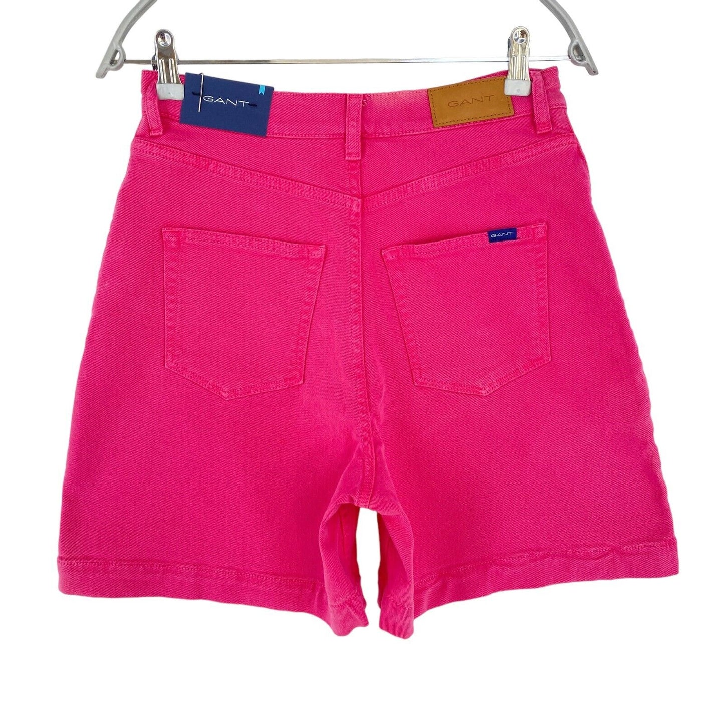 GANT Damen Jeansshorts in normaler Passform, Rosa, Größe W28